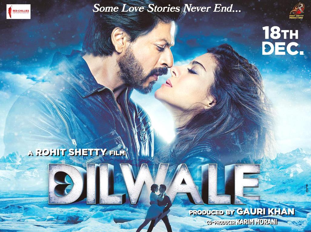 Dilwale Movie Wallpaper. Shah Rukh Khan. Kajol. Bollywood