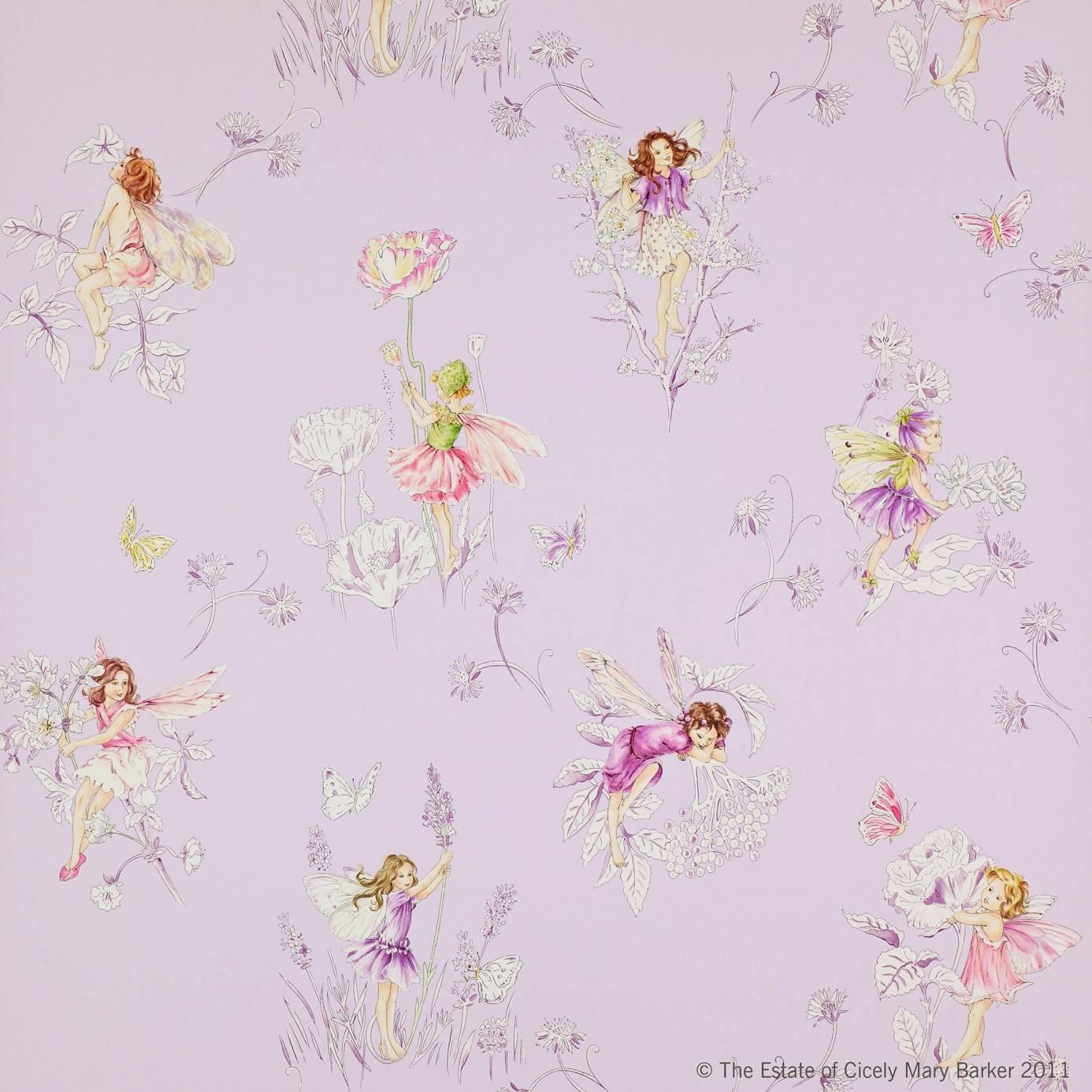 Meadow Flower Fairies Wallpaper (J124W 04) Churchill