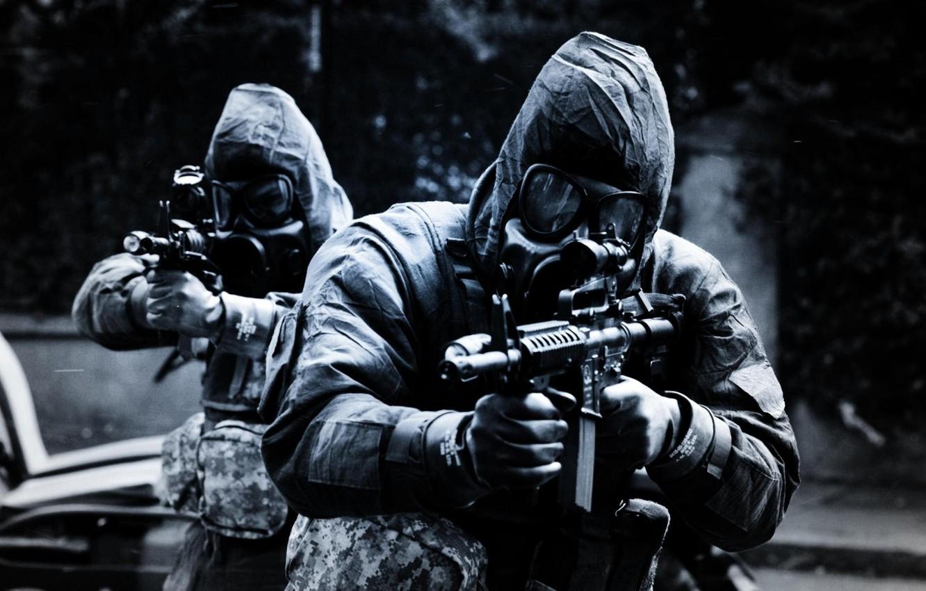 Wallpaper weapons, gas mask, Soldiers, special forces, SAS image