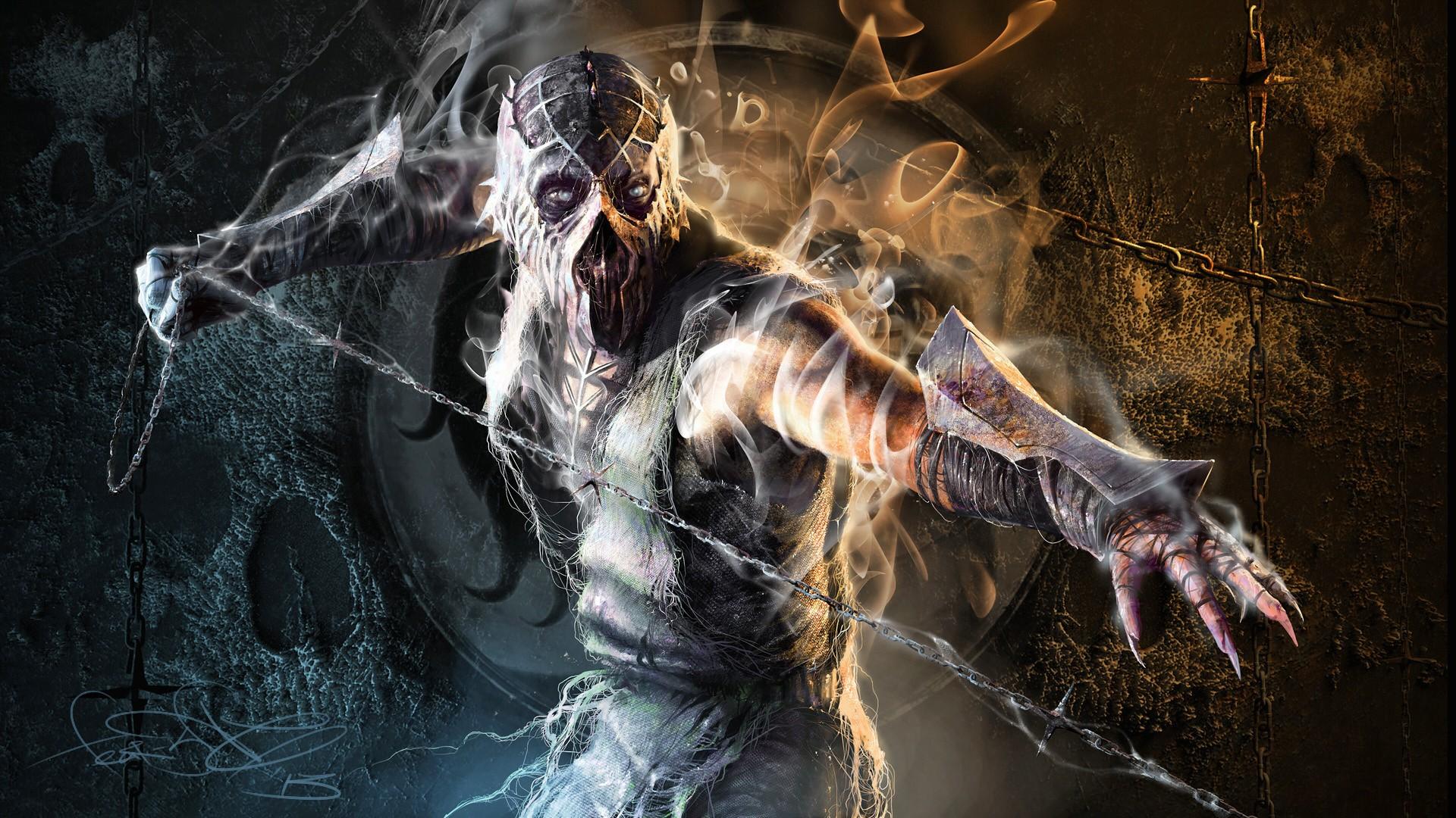 video games, smoke, Mortal Kombat, artwork, fan art, SAS wallpaper