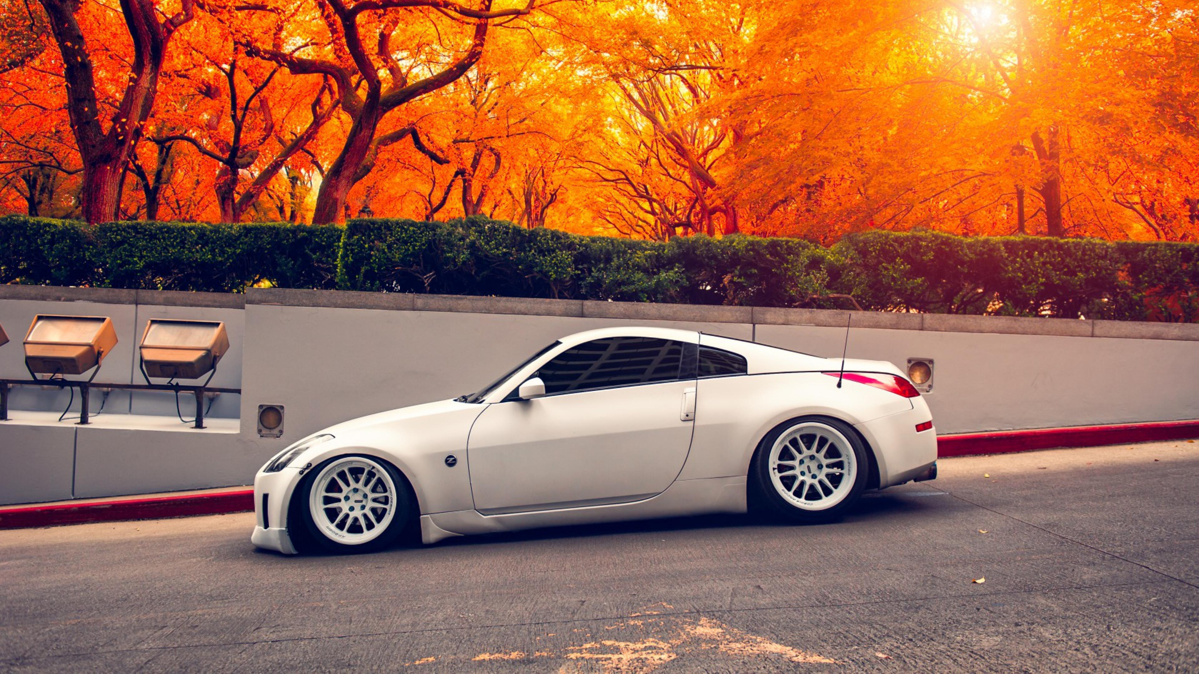 Nissan 350Z Autumn, HD Cars, 4k Wallpapers, Image, Backgrounds