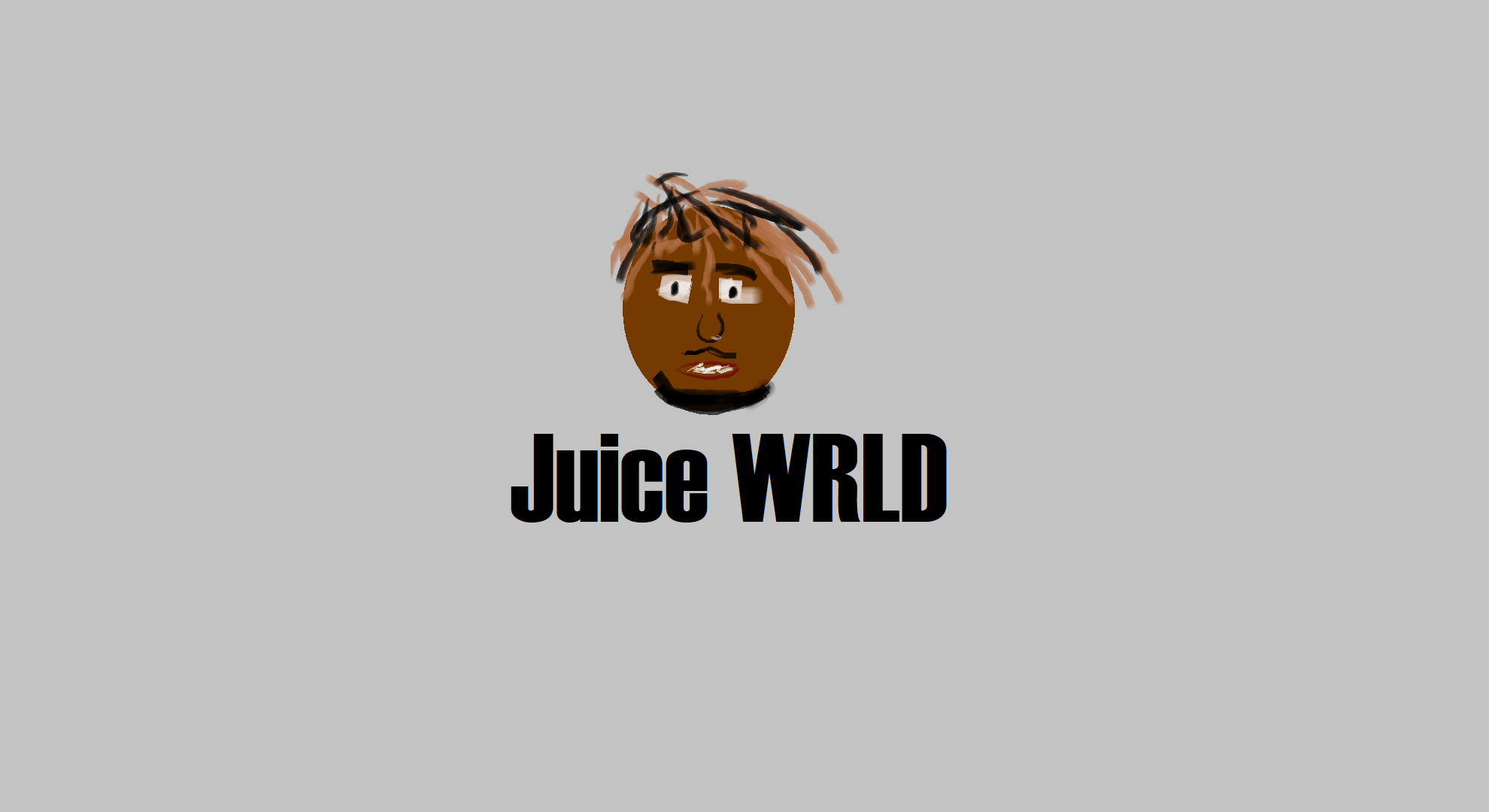 I drew Juice WRLD in paint