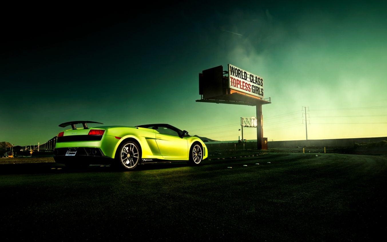 Lamborghini Green Lambo Wallpaper. Wallpaper Background HD