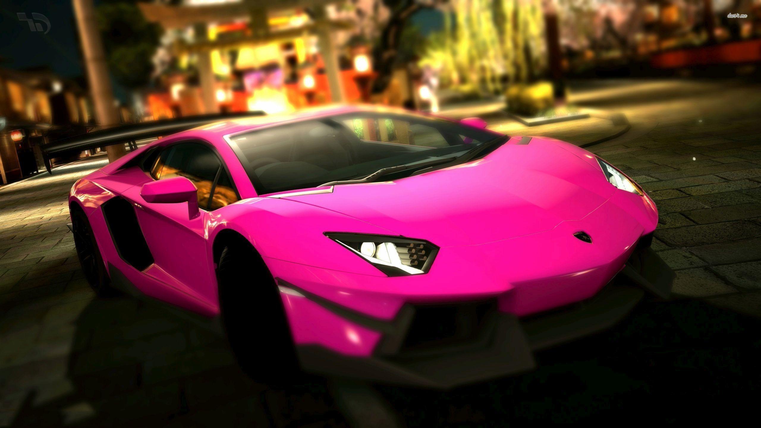 Pink Lamborghini Wallpaper