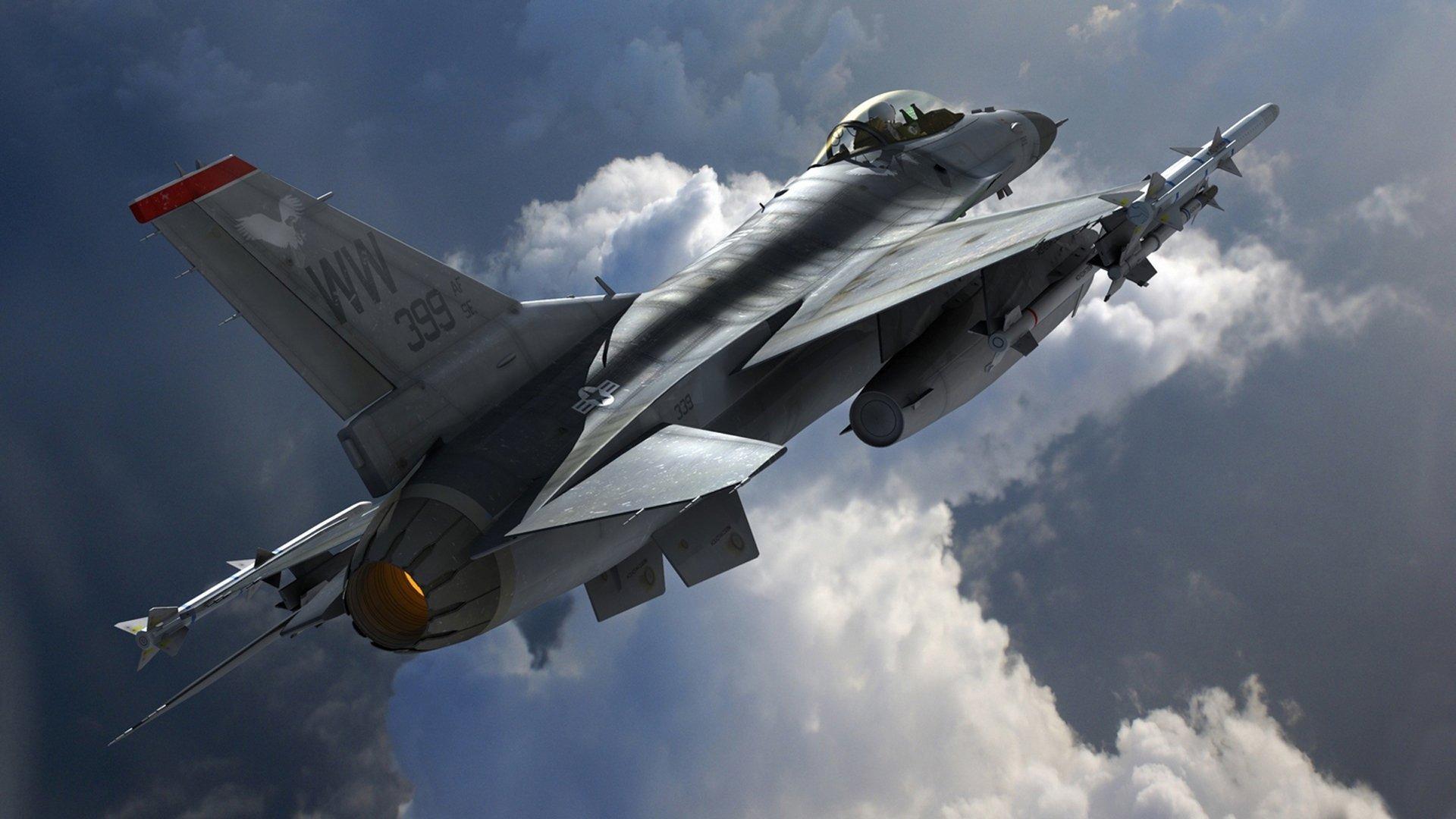 General Dynamics F 16 Fighting Falcon Rumble Falcon Art HD Wallpaper
