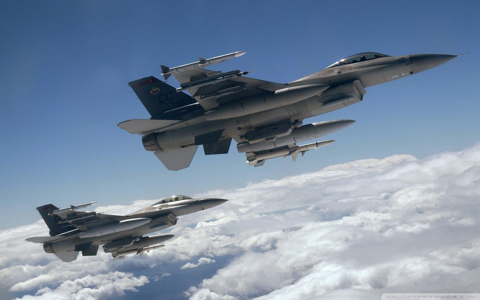 warplanes, General Dynamics F 16 Fighting Falcon, Jet fighter HD