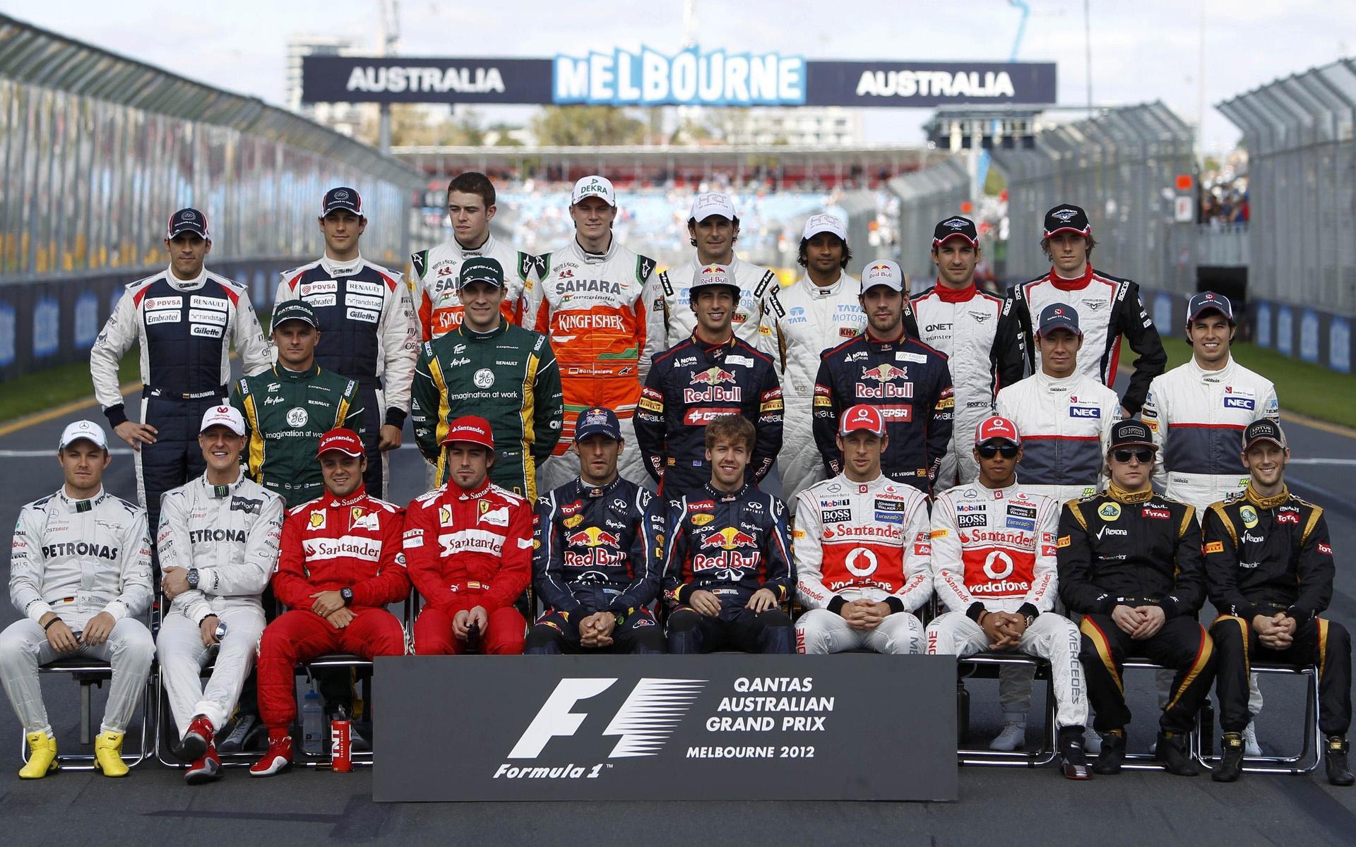 Wallpaper f formula drivers, australian grand prix desktop