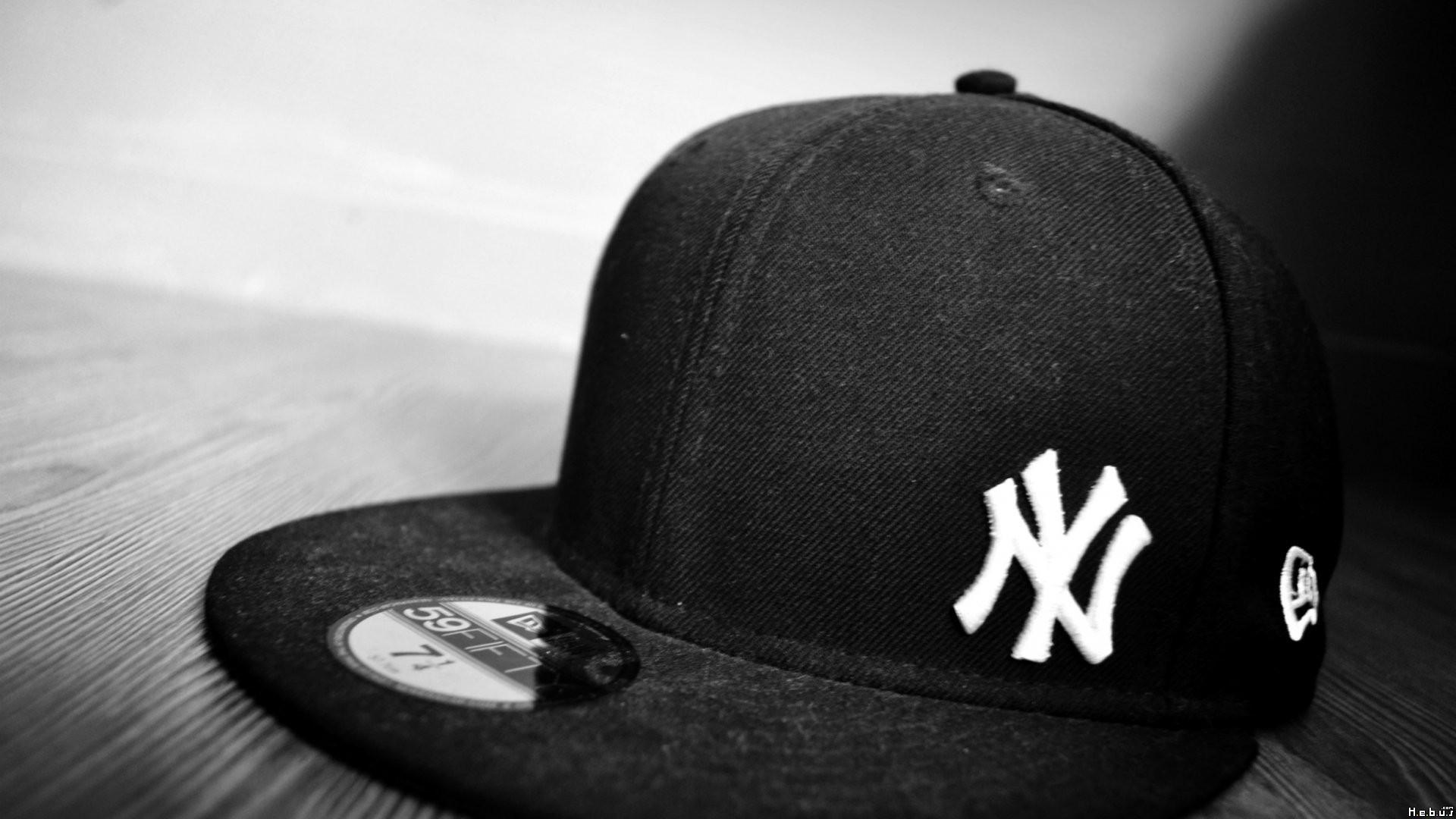black, cap, New York City, monochrome, objects, NY, new era