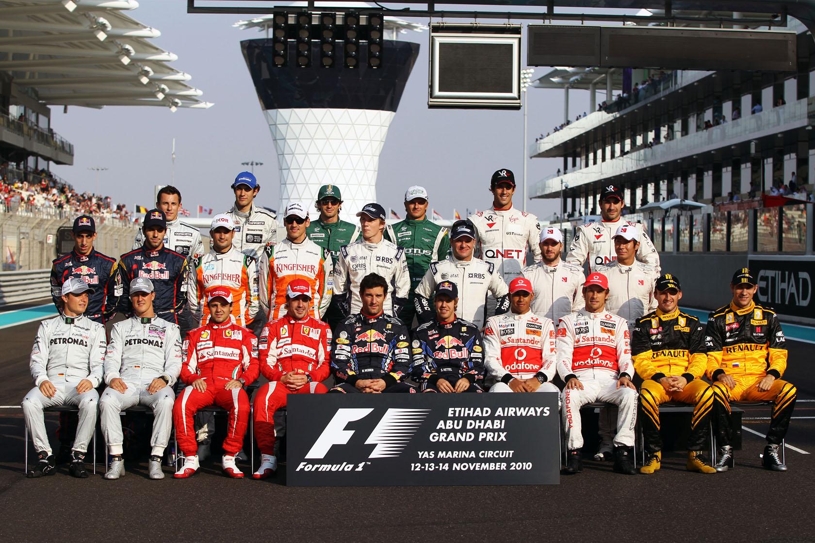 F 1 сайт. Команды f1 2010. Состав f1 2010.