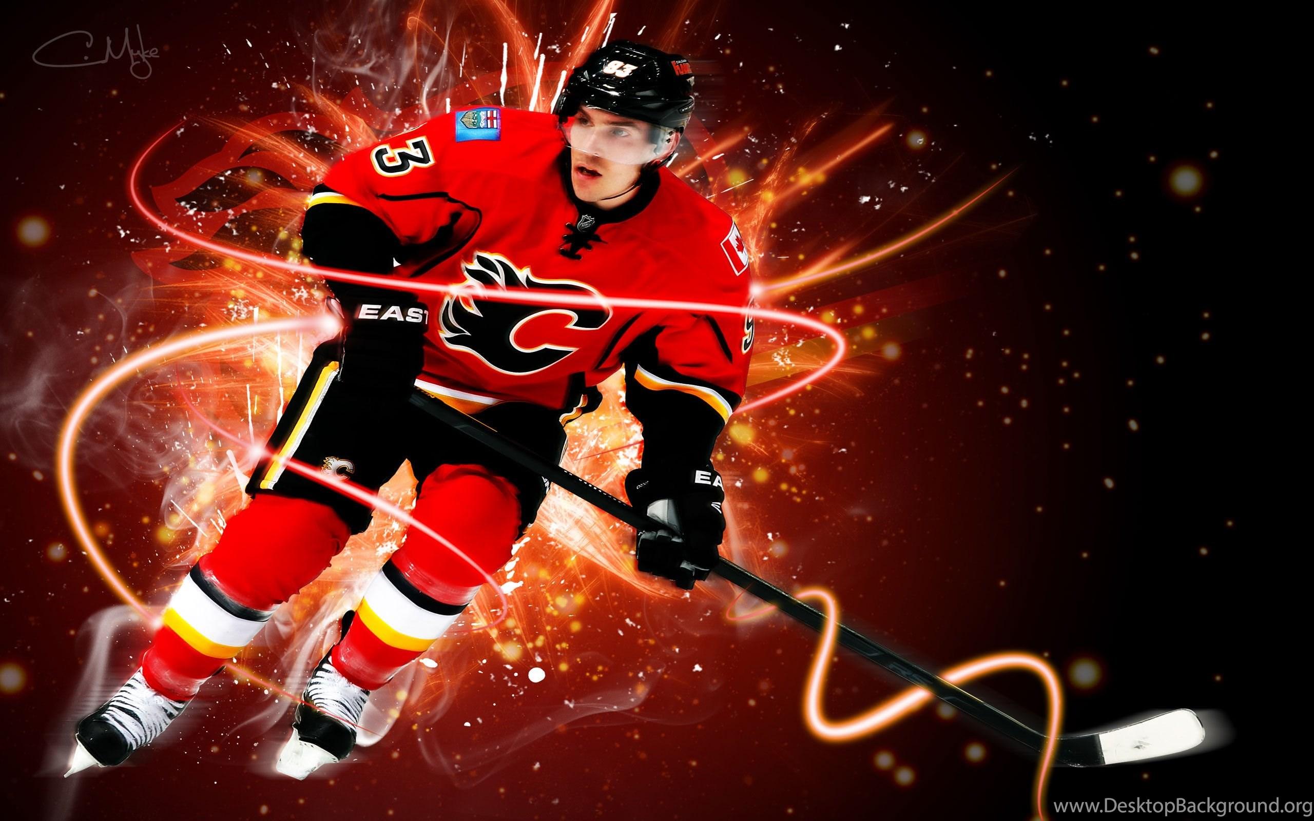 Where Hockey Meets Art  wallpapers  calgary flames logo  dark  Requested