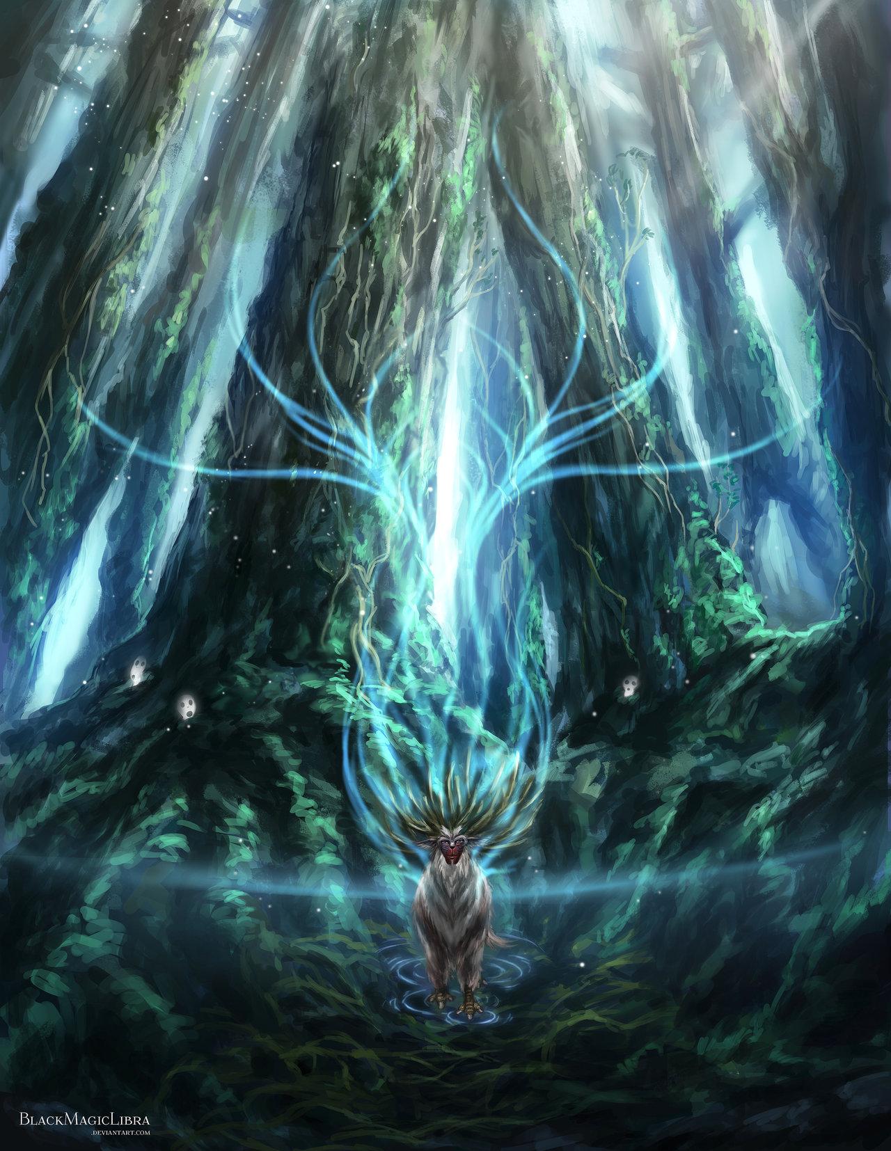 Picture Of Princess Mononoke Wallpaper Forest Spirit #rock Cafe