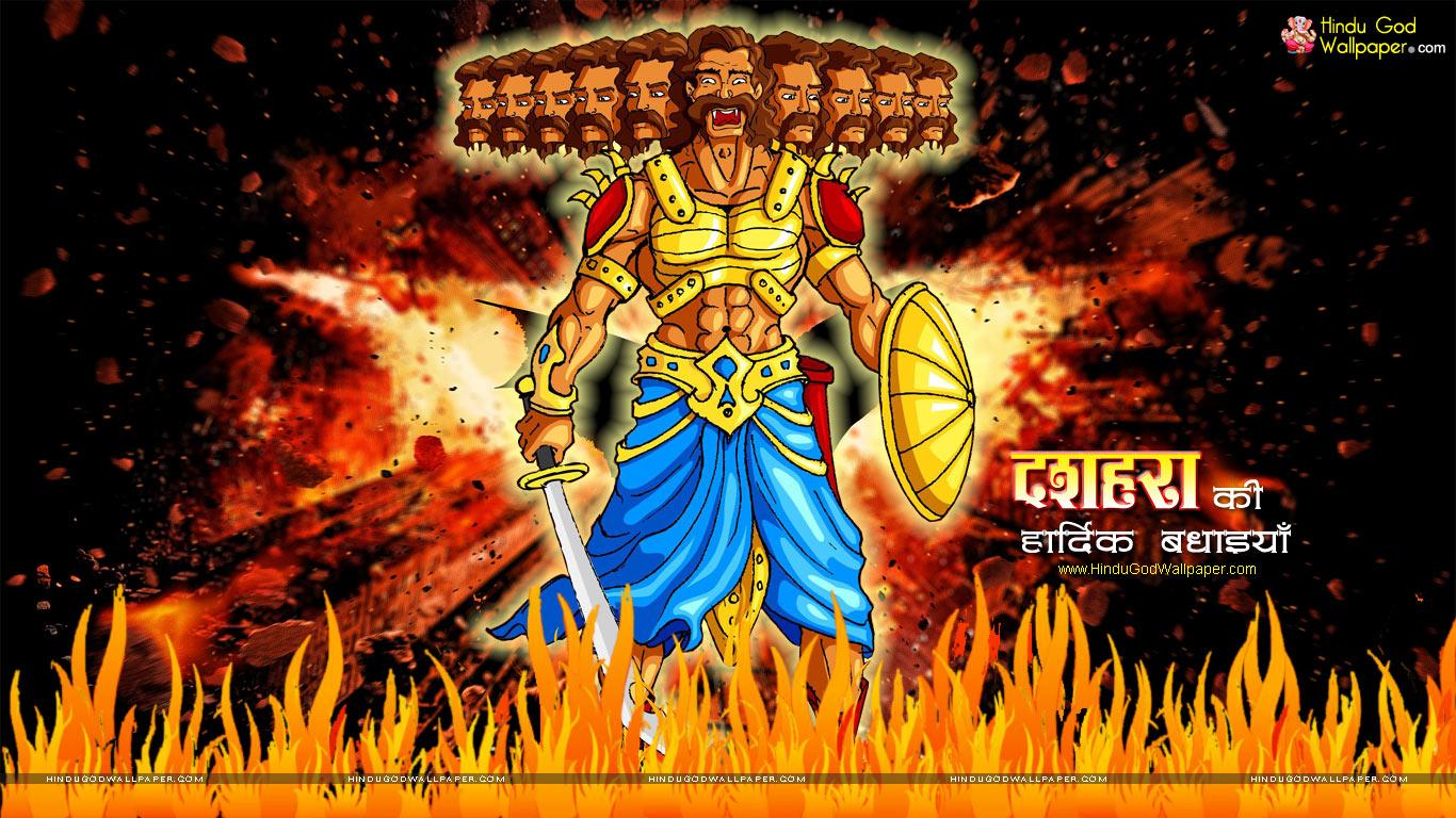 Buy Navratri Ravan Dahan Wallpaper, God Religious Poster Stickers, Wall  Decor Stickers for Navratri Occasion, Wall Decal 90 cm Height X 60 cm Width  Online at Low Prices in India - Amazon.in