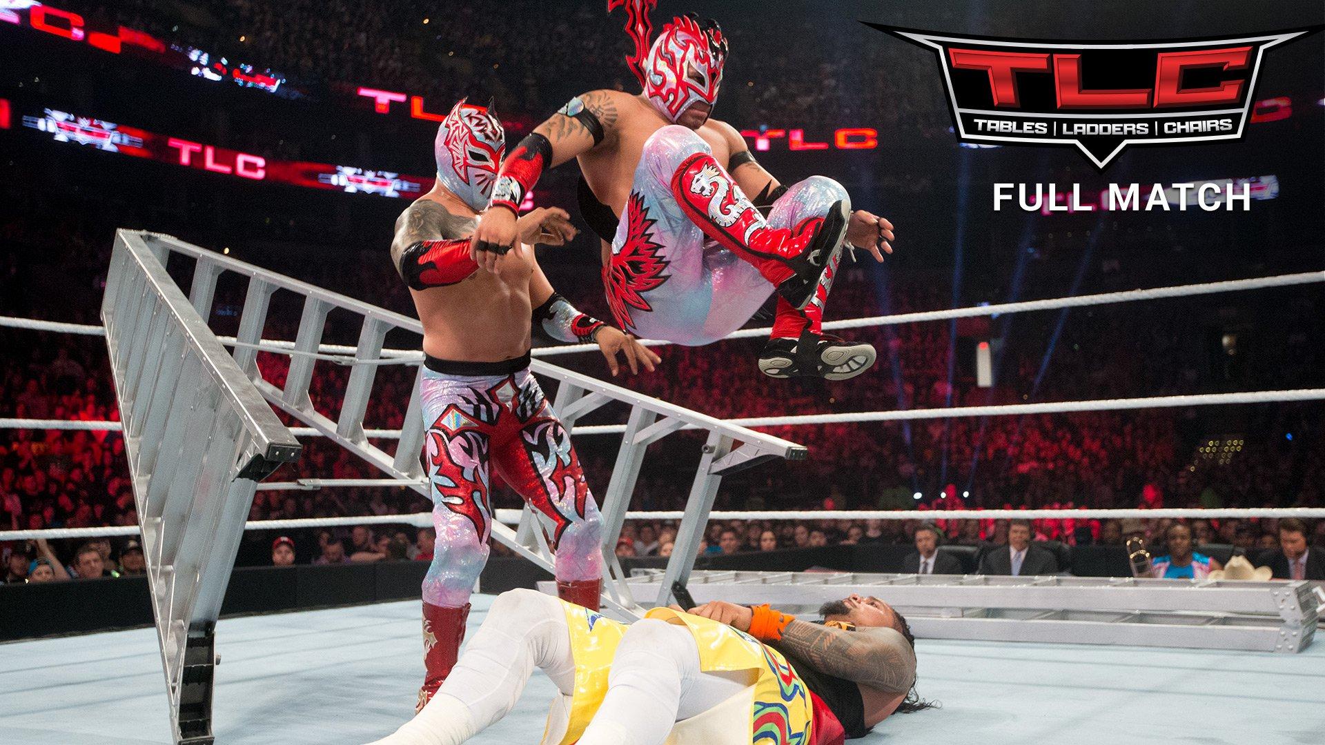 The Usos vs. The New Day vs. Lucha Dragons Tag Team Title