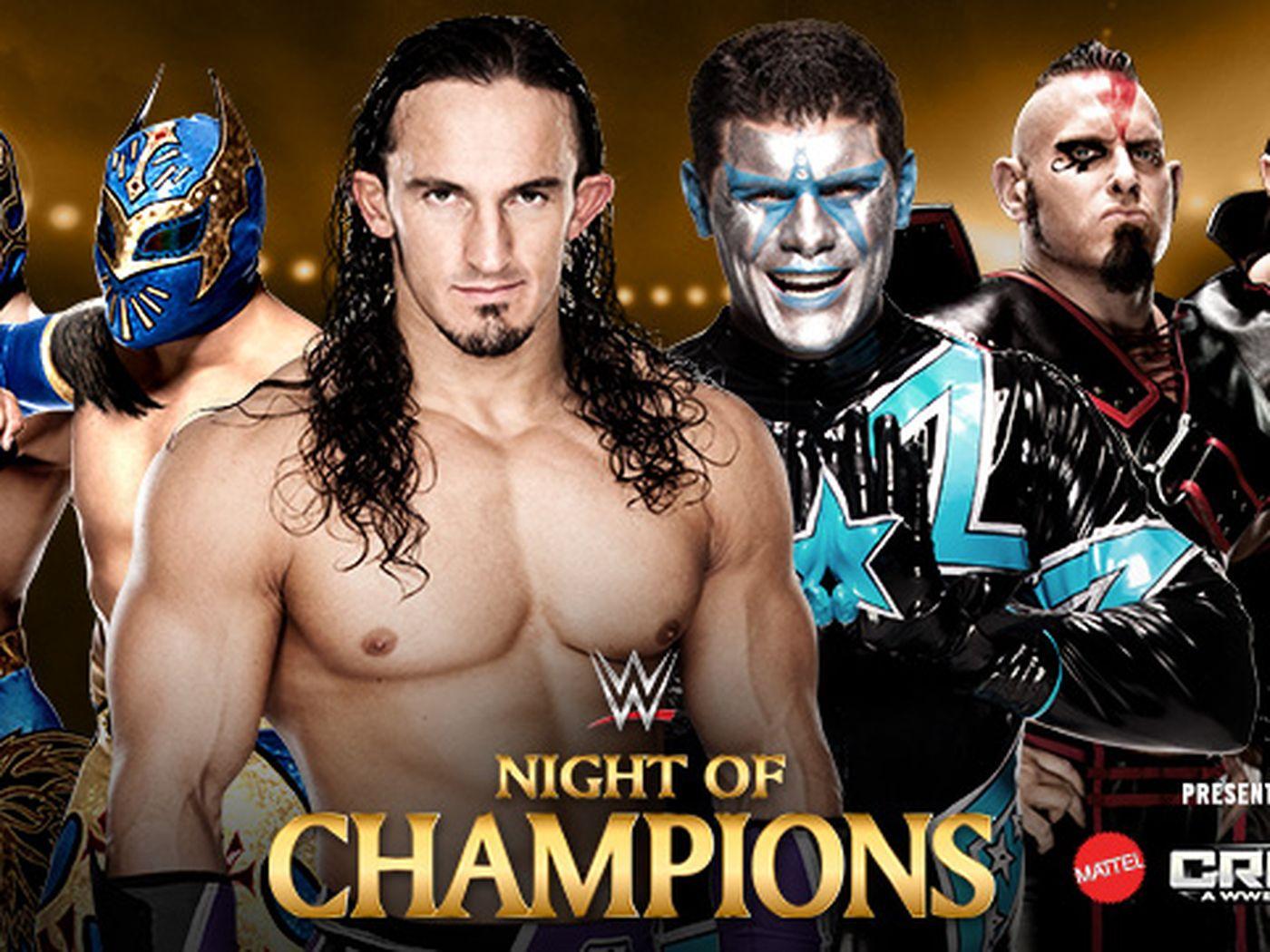WWE Night of Champions 2015 match card complete with Cosmic