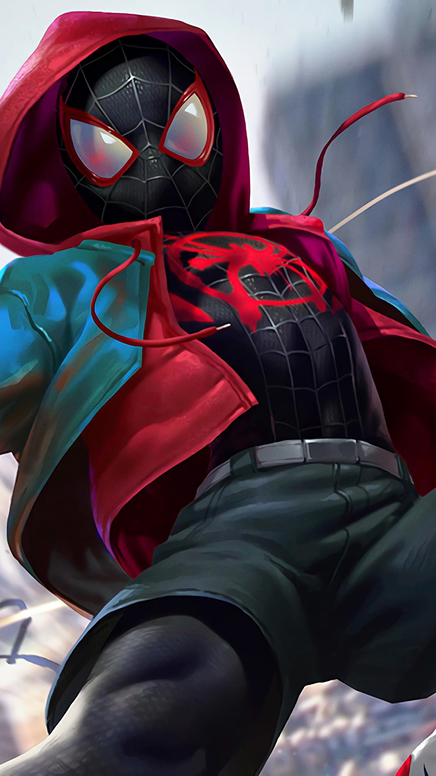 spider man noir into the spider verse wallpaper