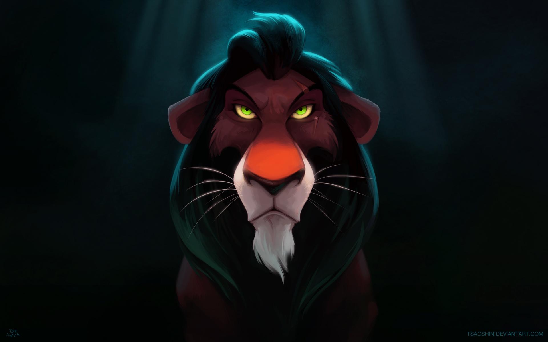 Wallpaper The Lion King Lions Scar Cartoons Snout Staring 1920x1200