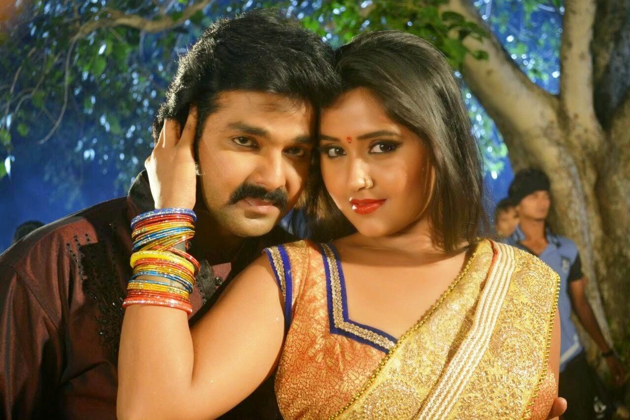 Kajal Raghwani with Pawan Singh 2015 Wallpaper