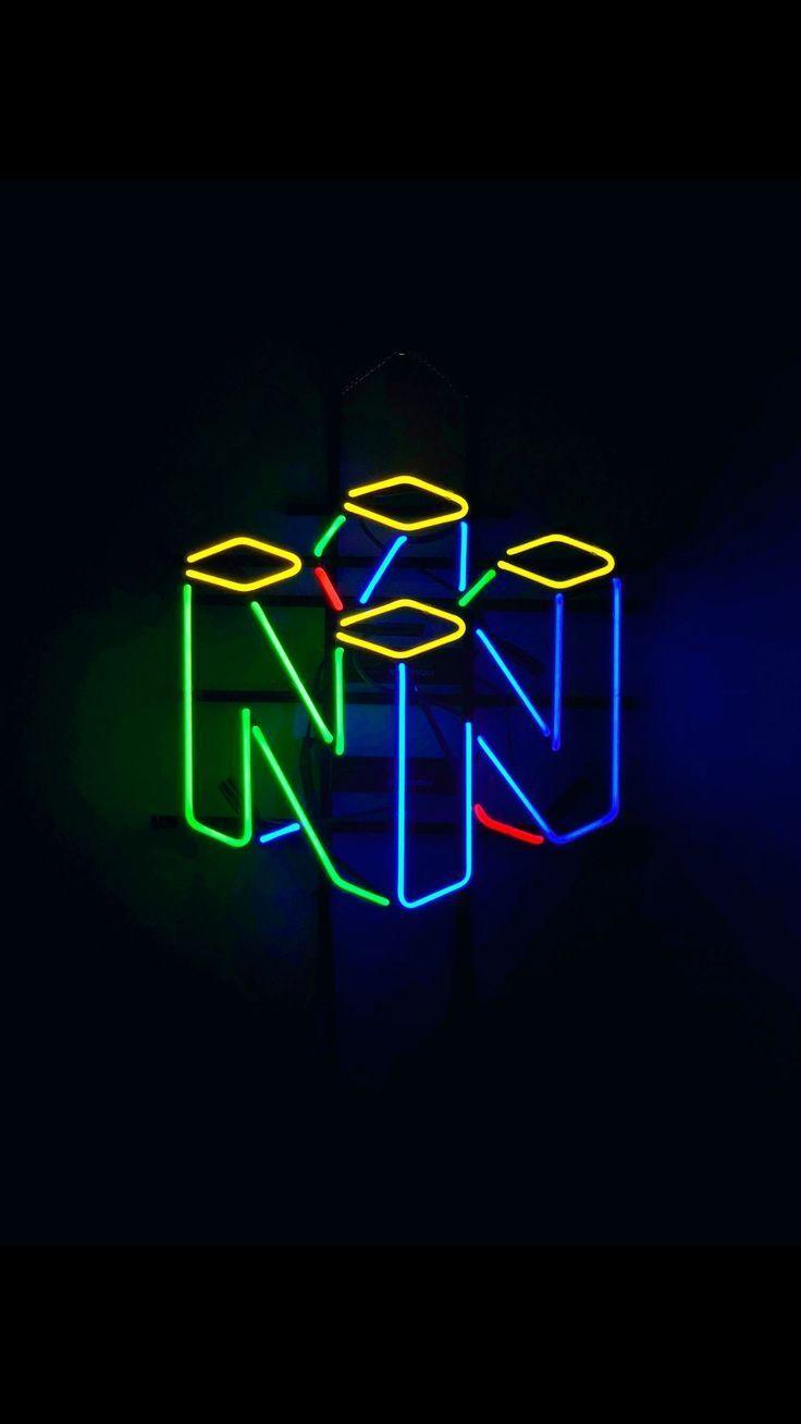 Neon Nintendo 64 Sign. The color illuminates great and it goes nicely with the dimensions. Retro games wallpaper, Gaming wallpaper, Retro wallpaper