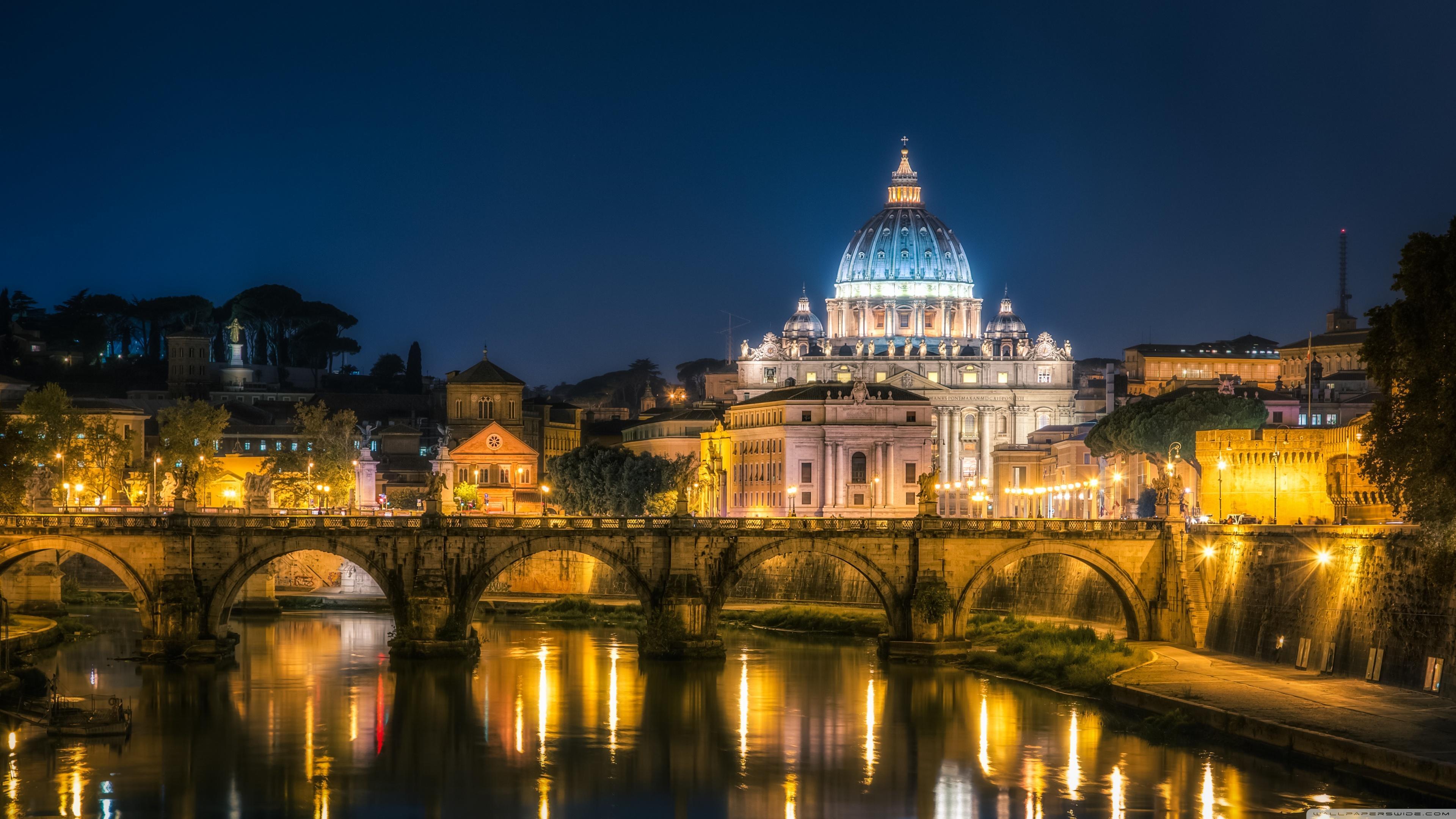 Vatican City at Night ❤ 4K HD Desktop Wallpaper for 4K Ultra HD TV