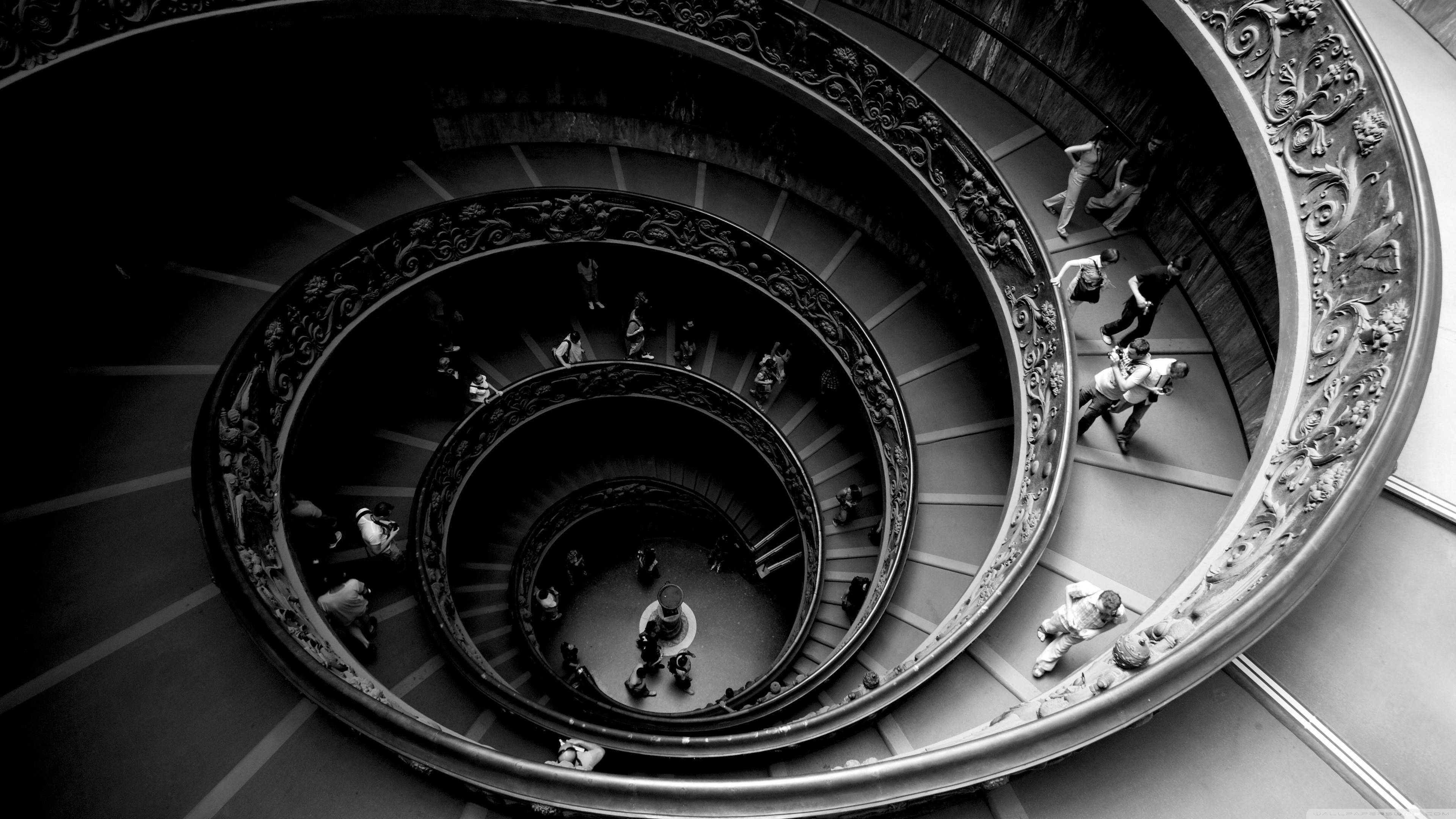 The Famous Double Spiral Staircase At The Vatican Museums