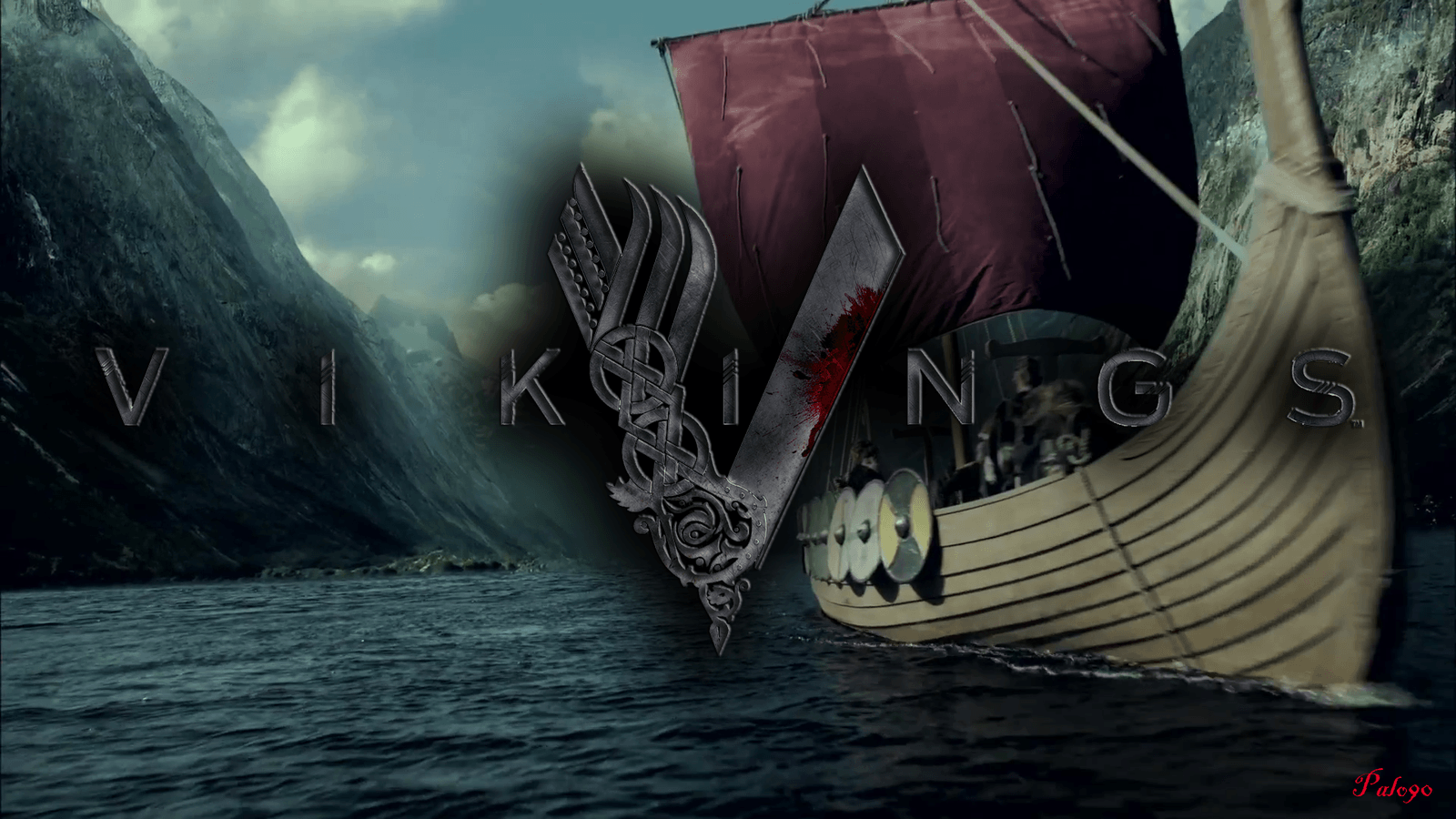 vikings tv show. Vikings TV Series Logo Wallpaper. Wallpaper