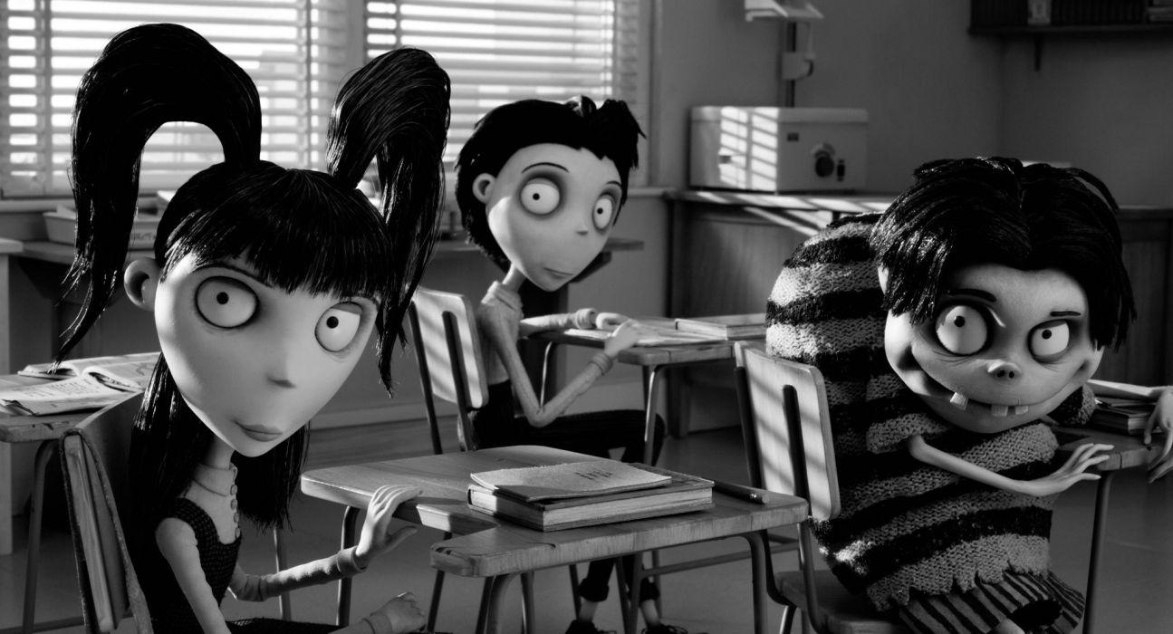 Frankenweenie 2012 dark horror cartoons creepy q wallpaper