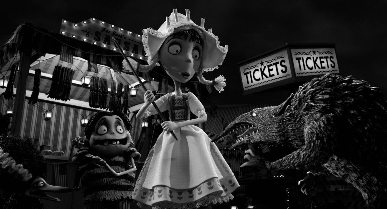 Frankenweenie 2012 dark horror cartoons creepy q wallpaper