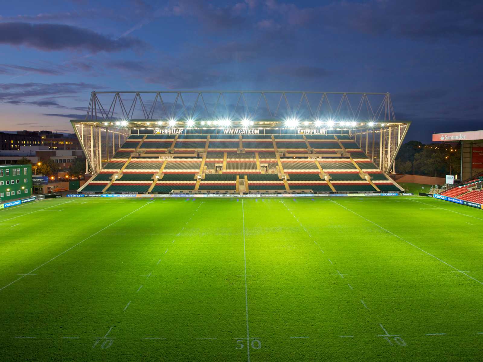 Welford Road Stadium. Leicester Tigers