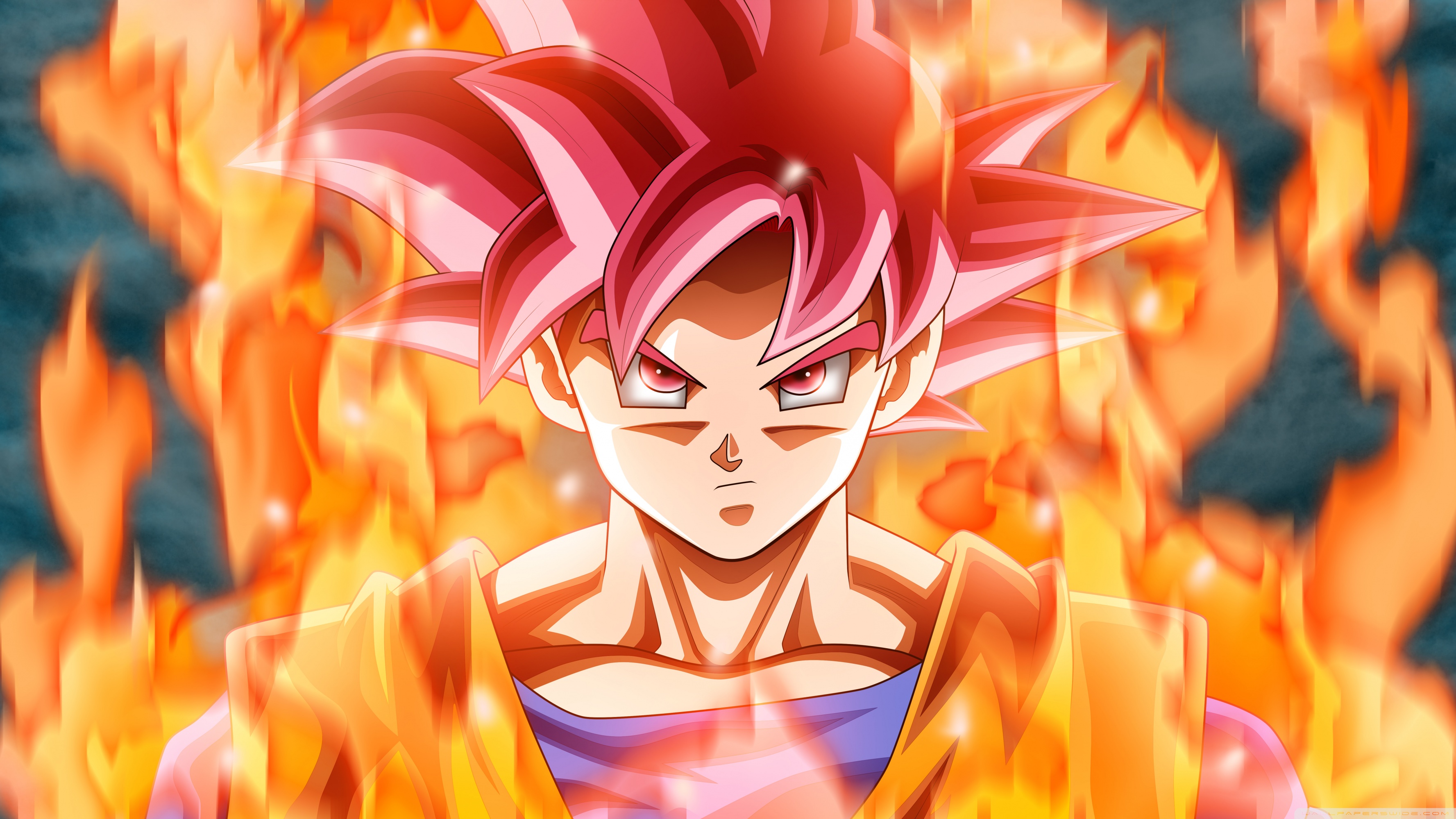 Goku Super Saiyan God ❤ 4K HD Desktop Wallpaper for 4K Ultra HD TV