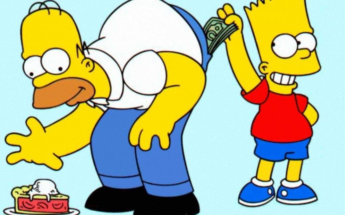 Bart and Homer Simpsons Wallpaper (1440x900)