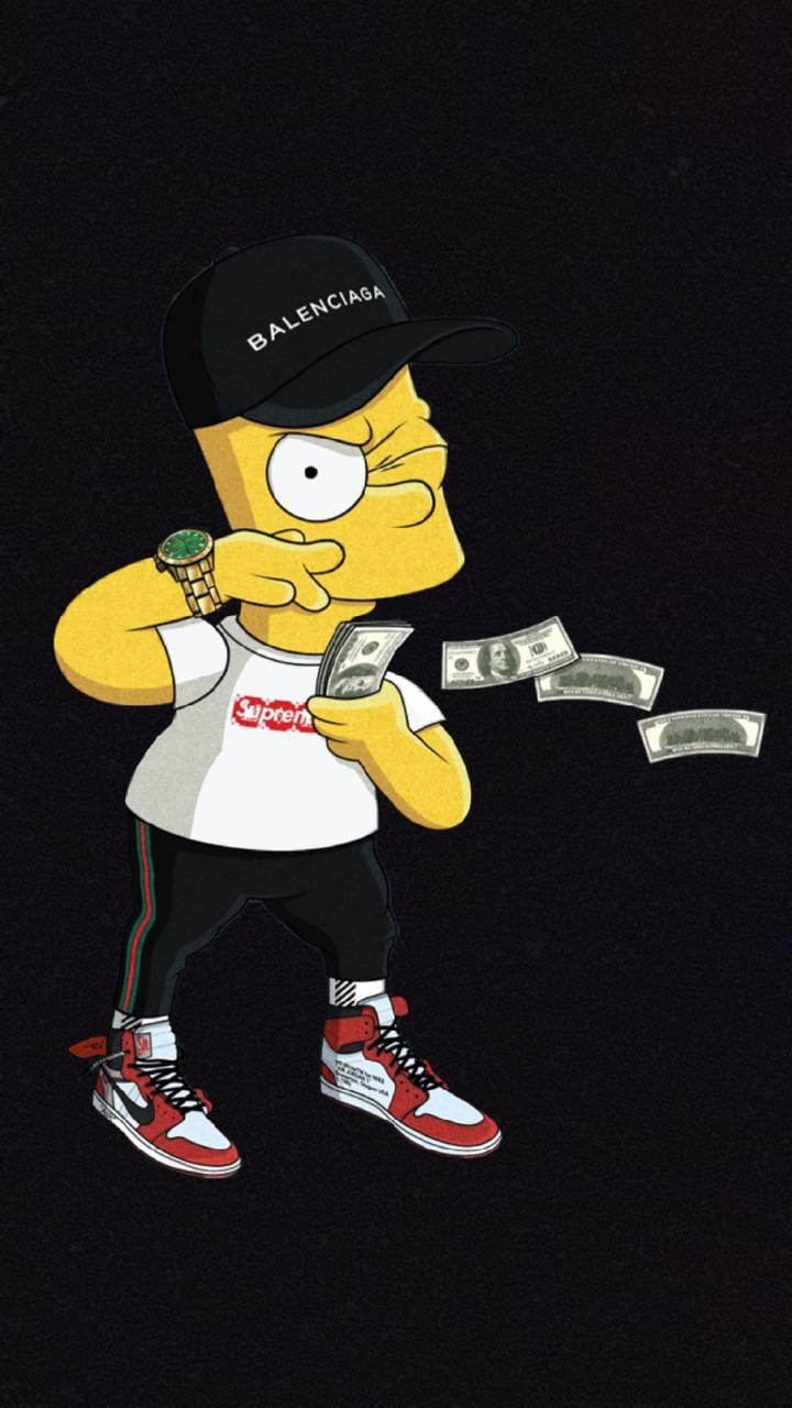 Bart With Money Wallpapers - Wallpaper Cave.