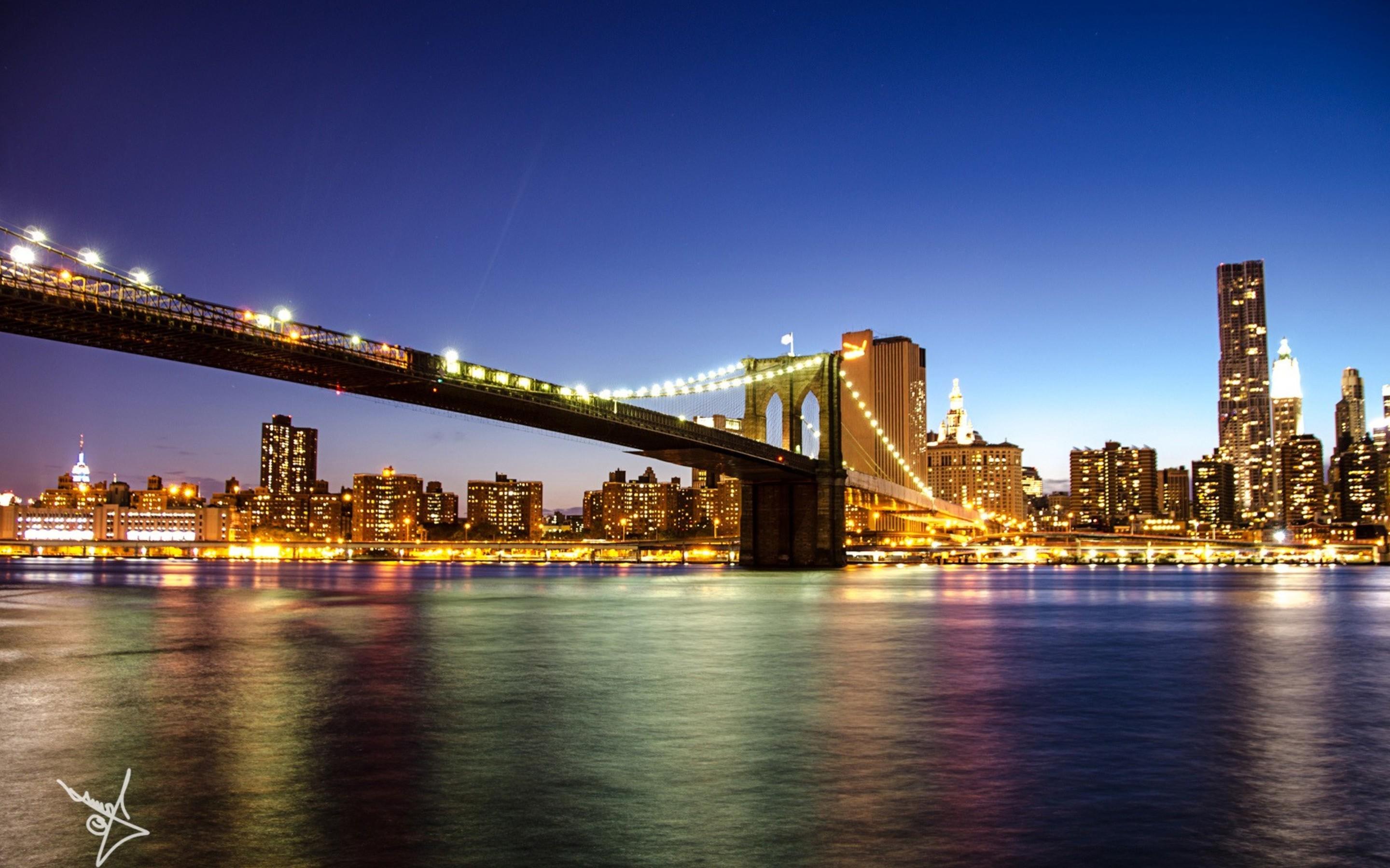 Brooklyn Bridge In New York Macbook Pro Retina HD 4k