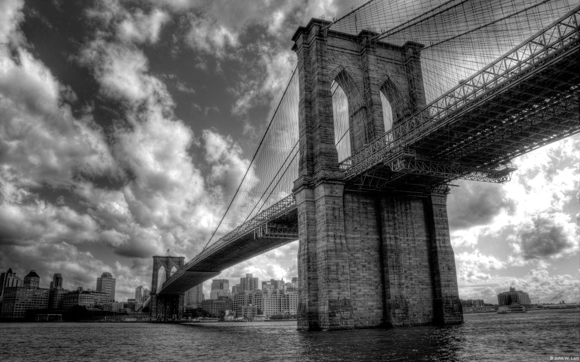 Brooklyn Bridge new york USA iPhone X Wallpapers Free Download