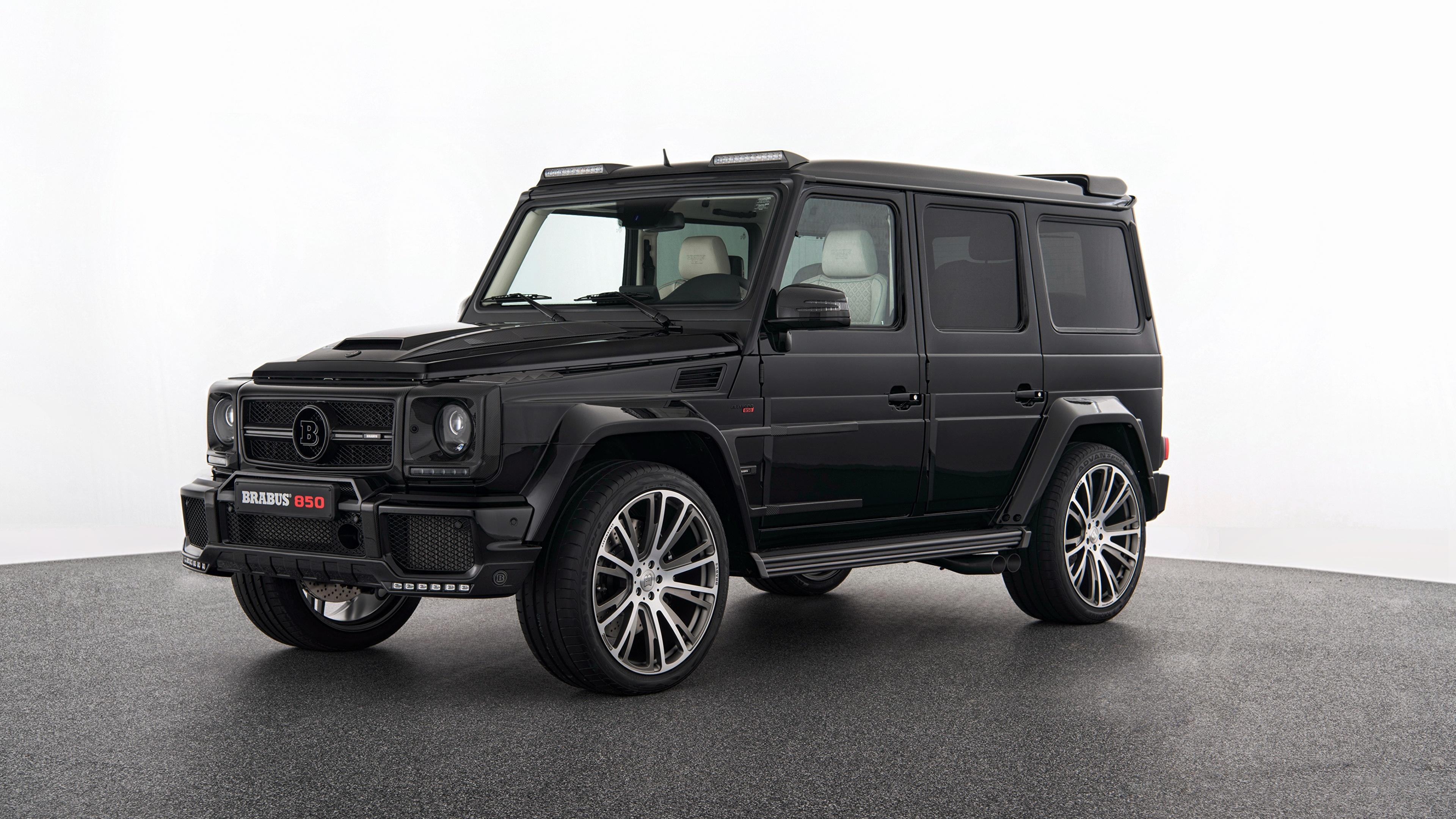 Wallpaper Mercedes Benz Brabus G Wagen W463 Black Cars 3840x2160