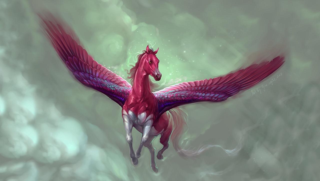 Wallpaper Pegasus by Marianna Gadzhy, Marianna Gadzhy Fantasy