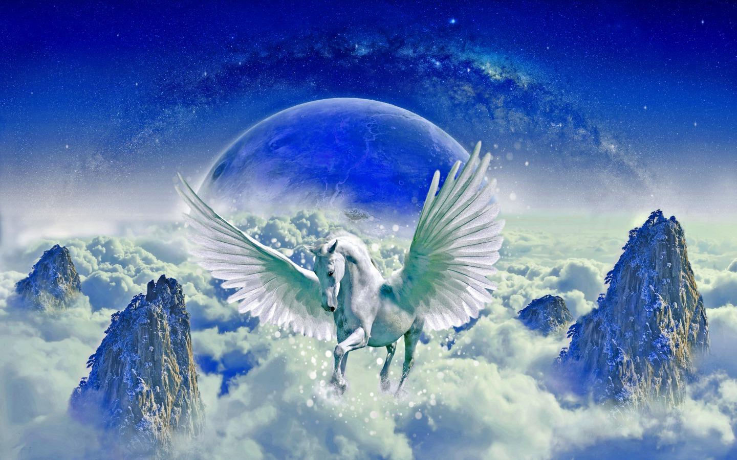 Fantasy image Pegasus HD wallpaper and background photo