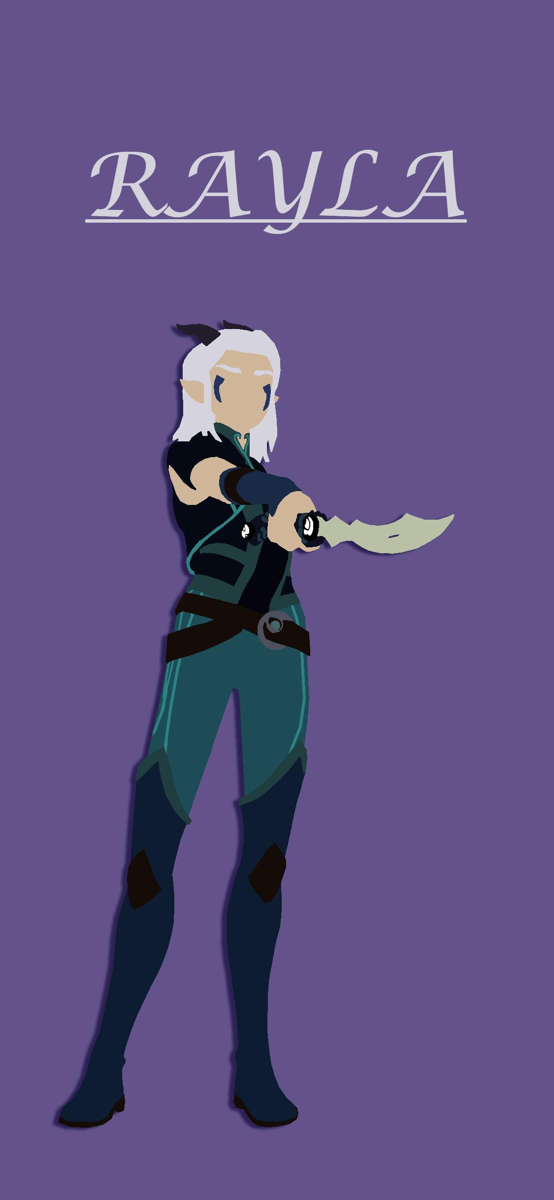 Minimalist Rayla Phone Wallpaper