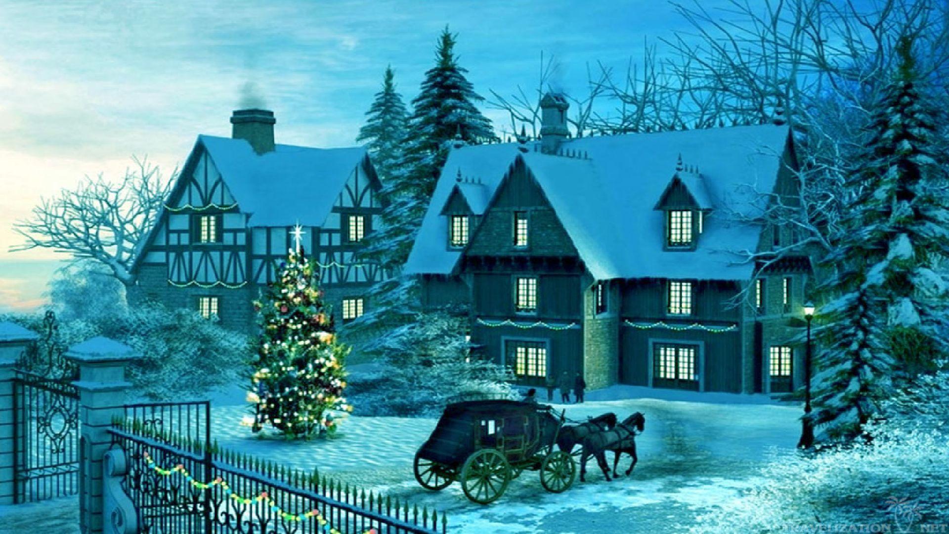 Winter Christmas Wallpaper 1920x1080