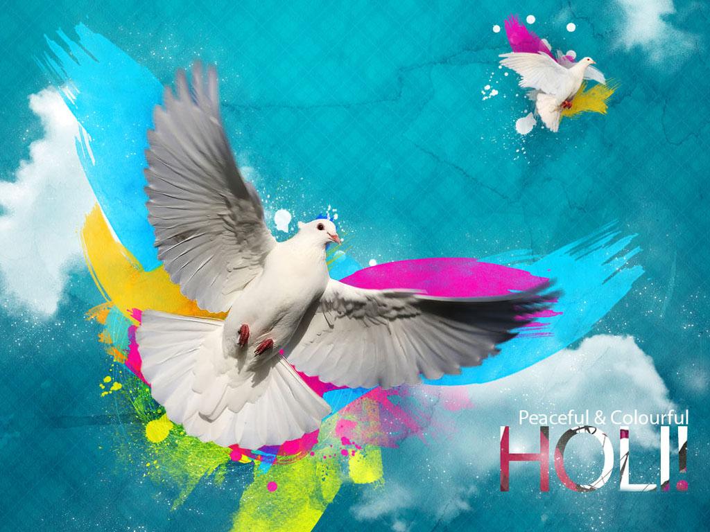 Beautiful Happy Holi Wallpaper