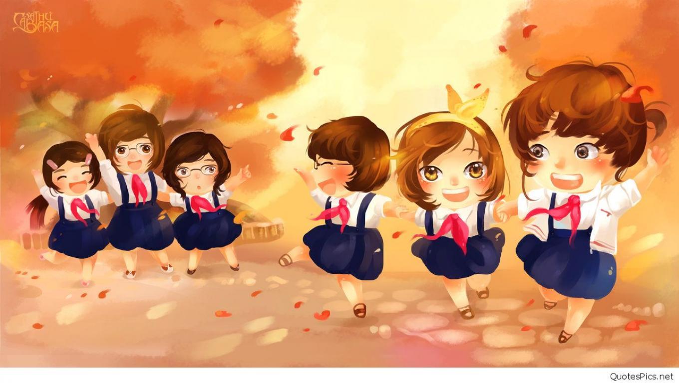 Girls And Boys Dancing Together In The School. Happy Friends Against  Colorful Wallpaper Stock Photo, Picture and Royalty Free Image. Image  109917934.
