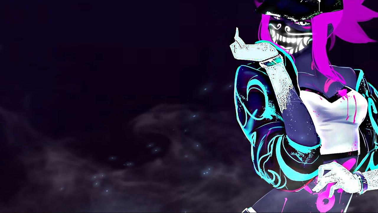 Preview: Wallpaper Engine Akali in KDA Skin Simple Effects League Of