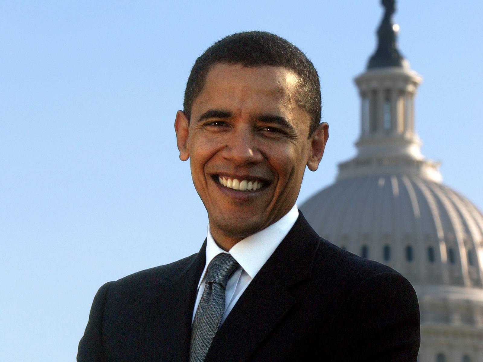 Barack Obama smile wallpaper