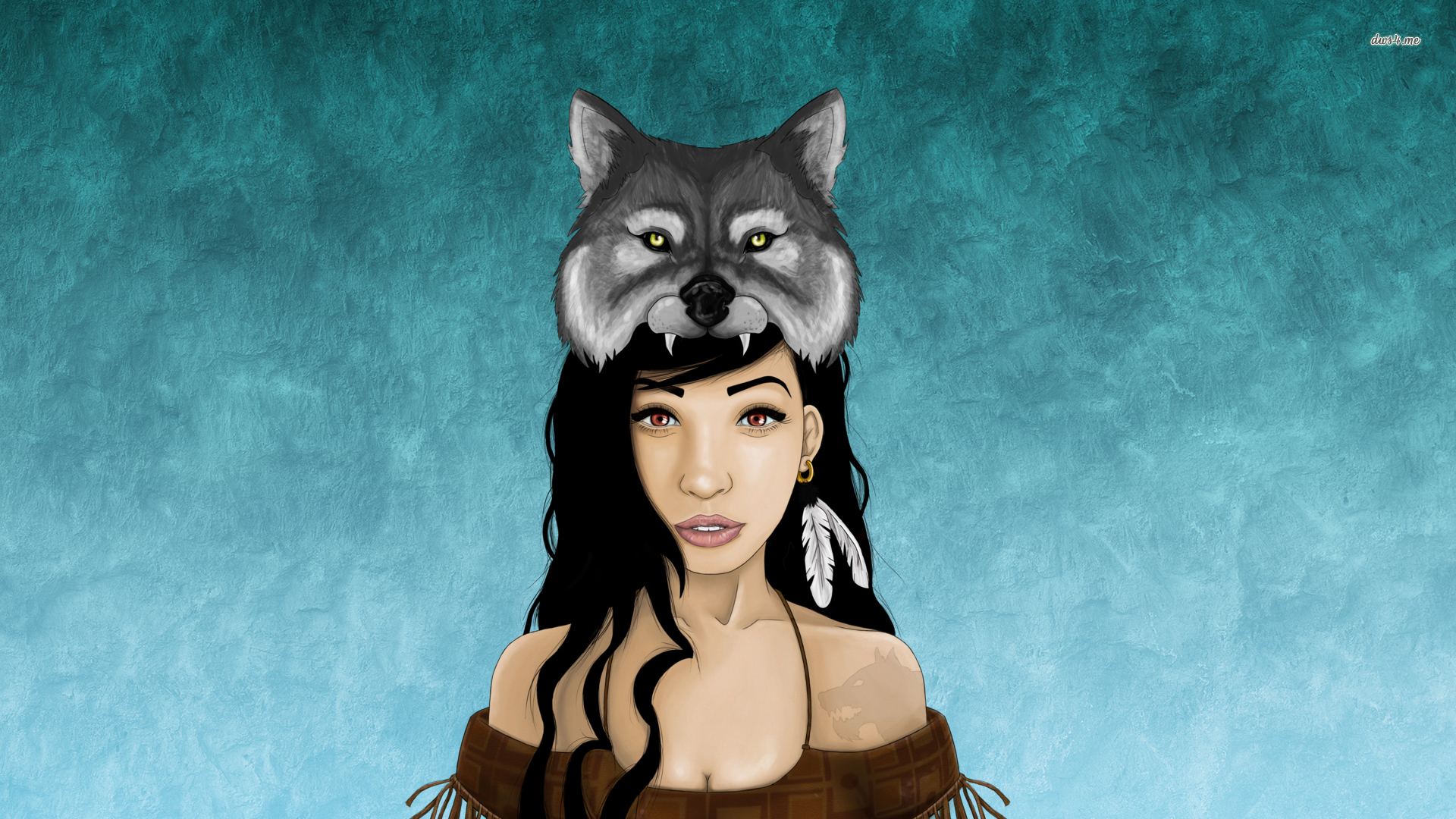 Wolf girl wallpaper wallpaper