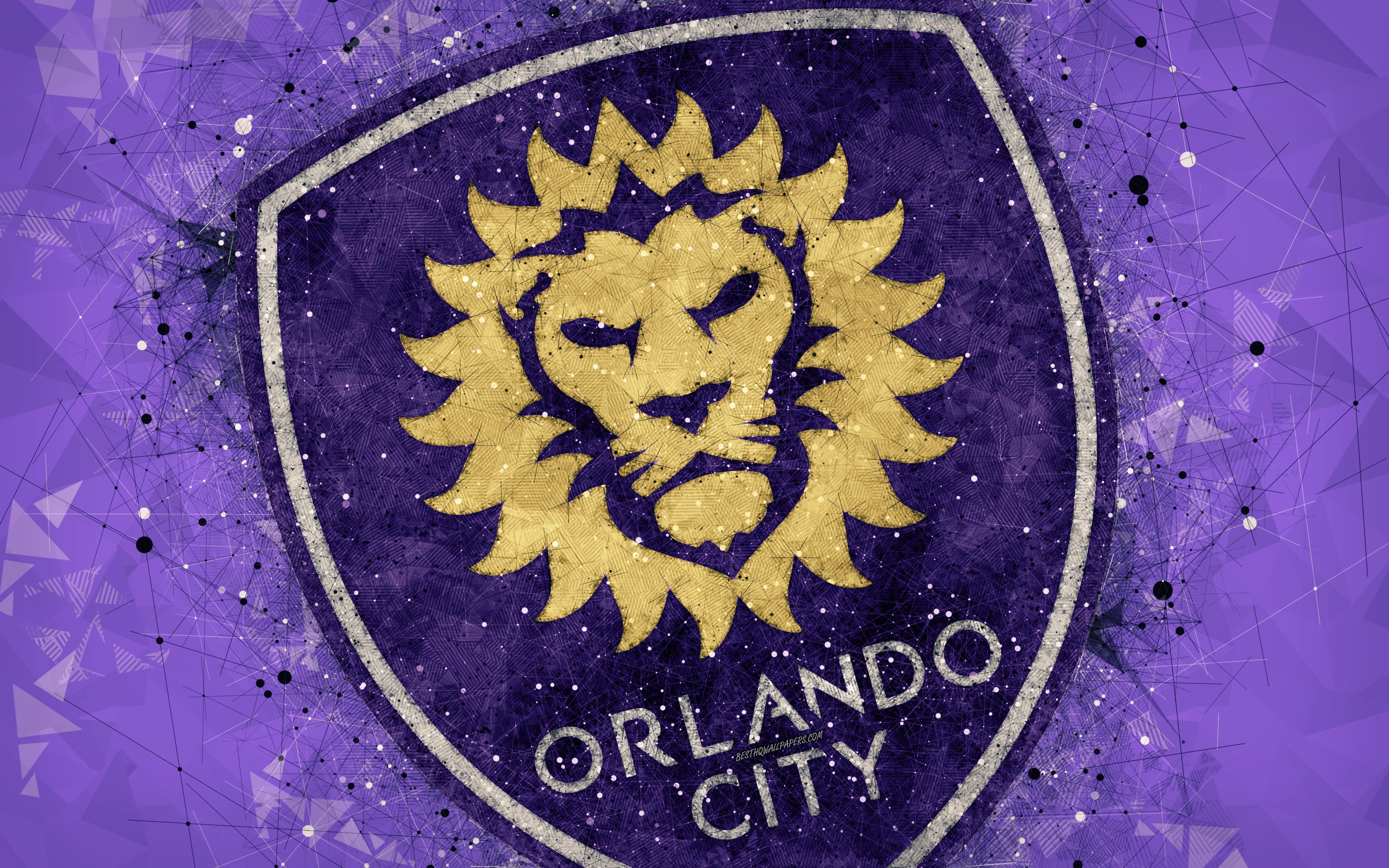 Download wallpaper Orlando City SC, 4k, American soccer club, logo