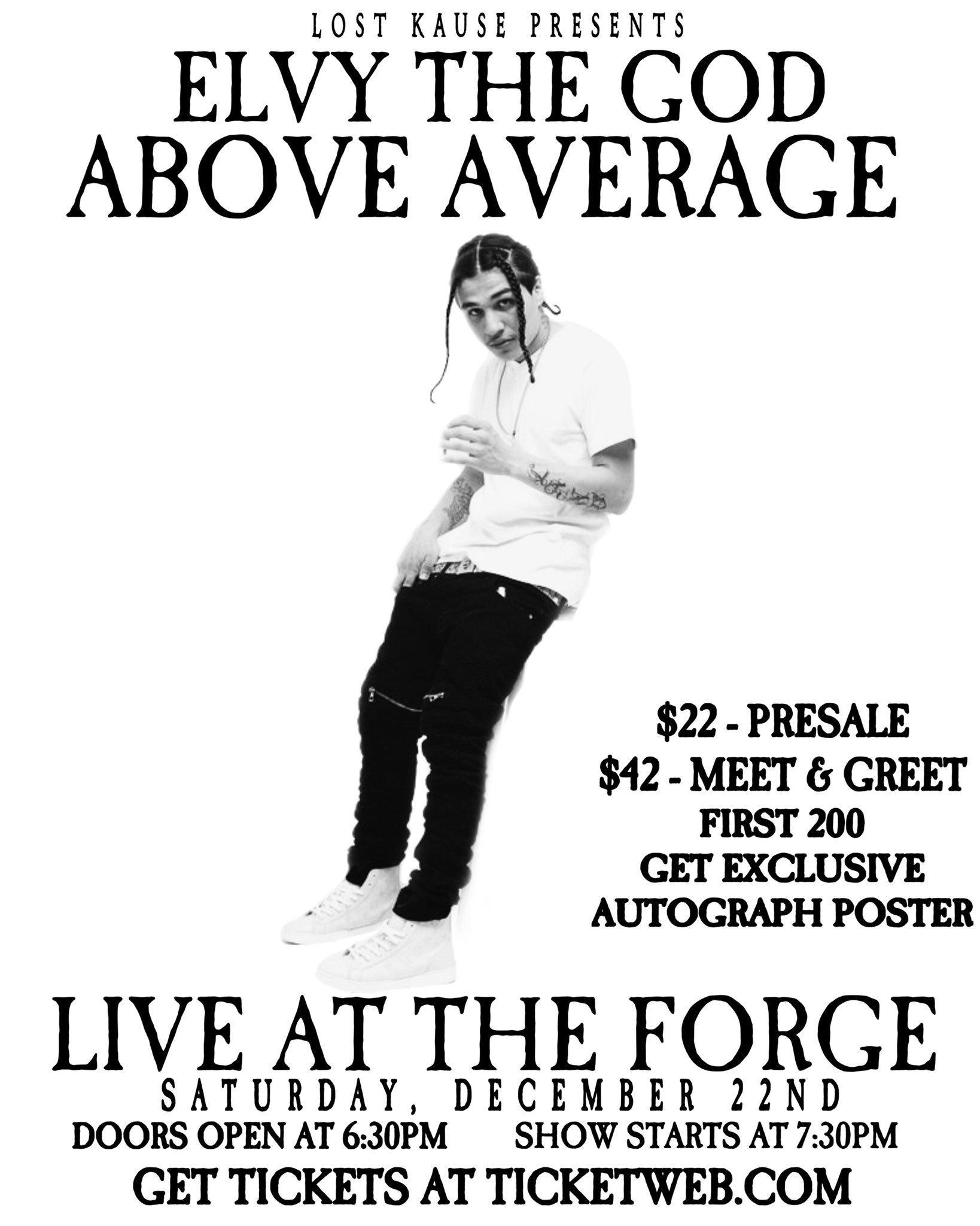 eLVyTheGod - #REPOST #SHARE CLICK TICKET LINK BELOW NOW