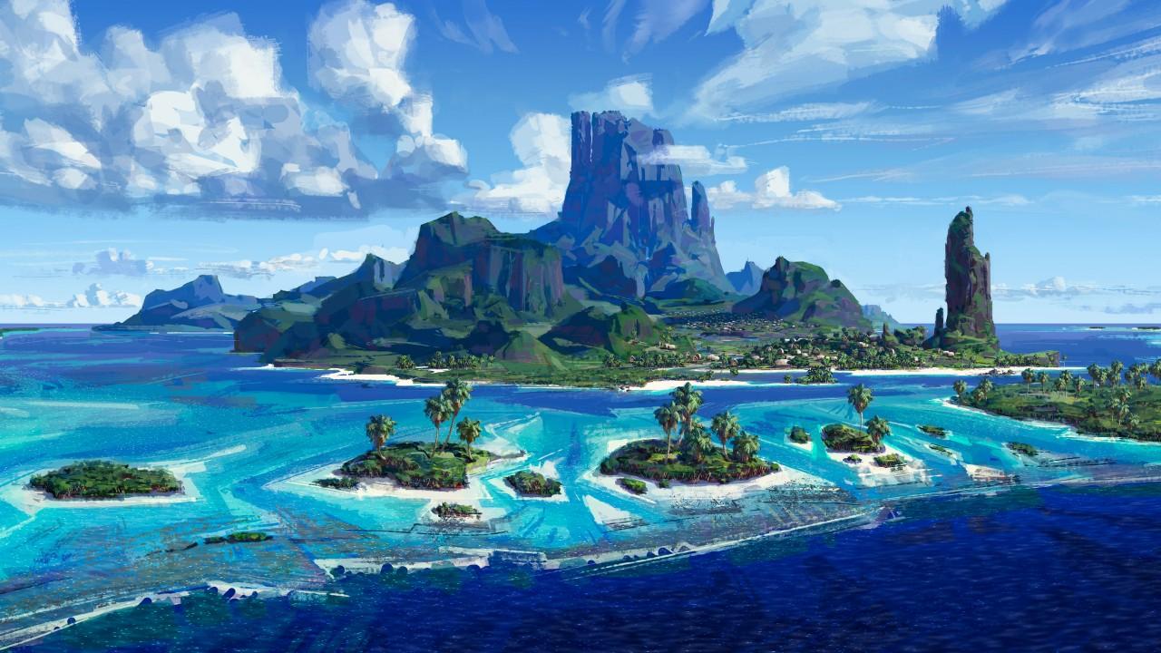 Wallpaper Moana Island, HD, 4K, Movies
