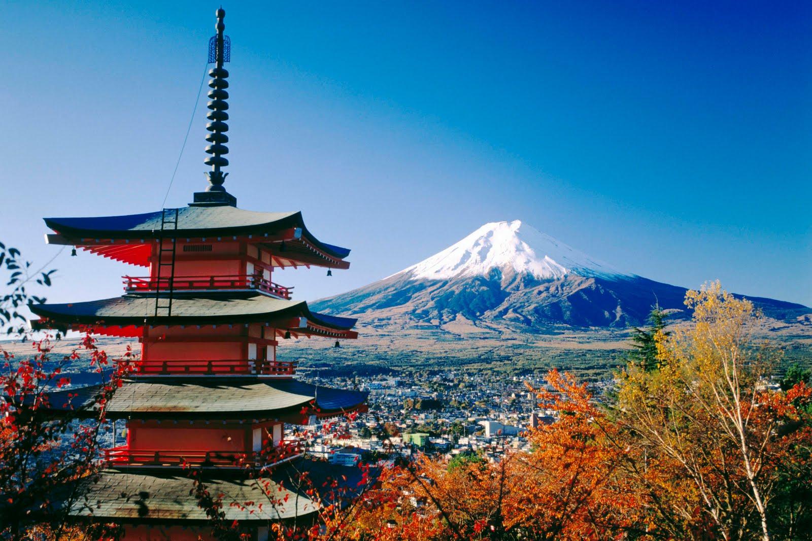 Great Wallpaper Everyday: Japan Fujiyoshida and Mount Fuji Wallpaper