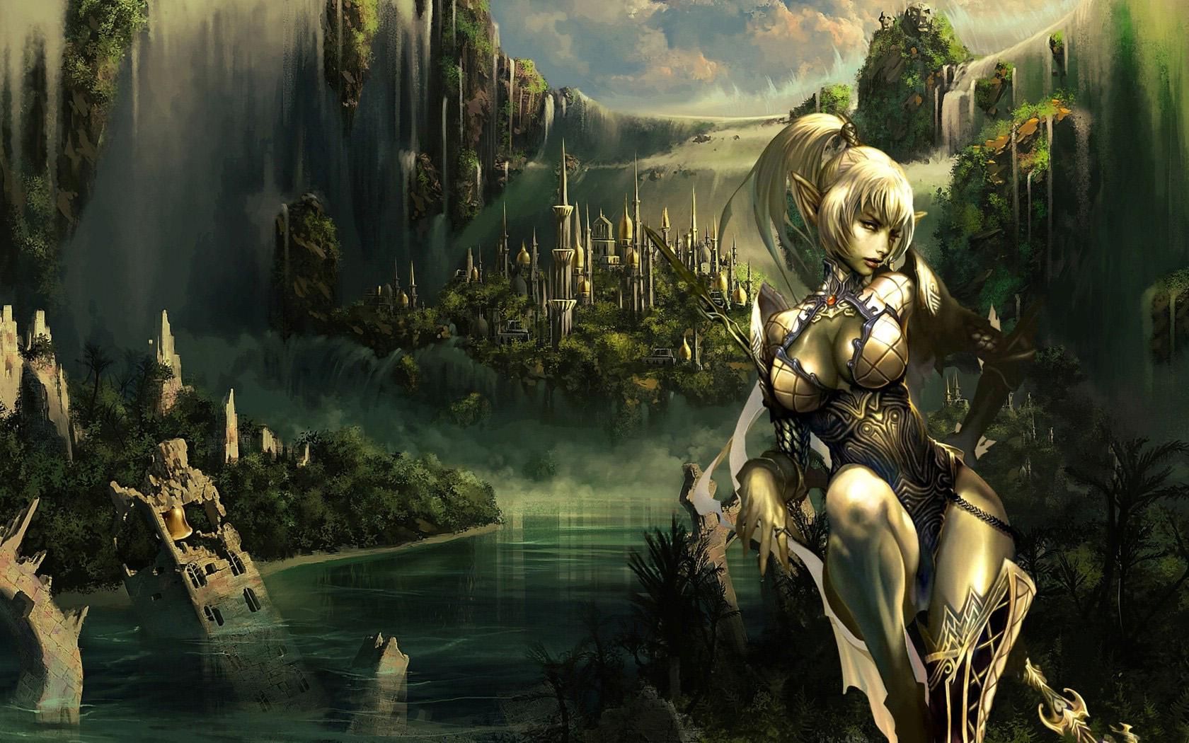 Wallpaper Lineage 2 Girls Games 1680x1050