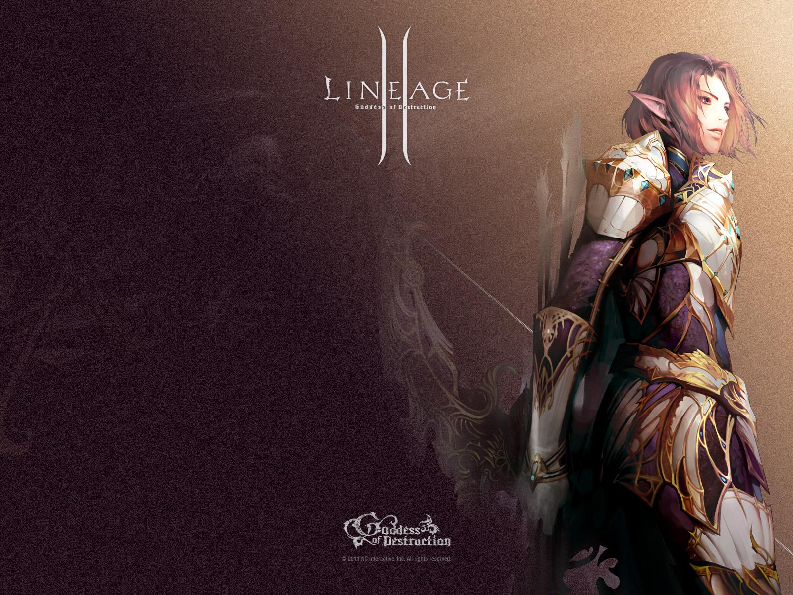 Lineage 2 Archer- Free Lineage 2: Goddess of Destruction Wallpaper