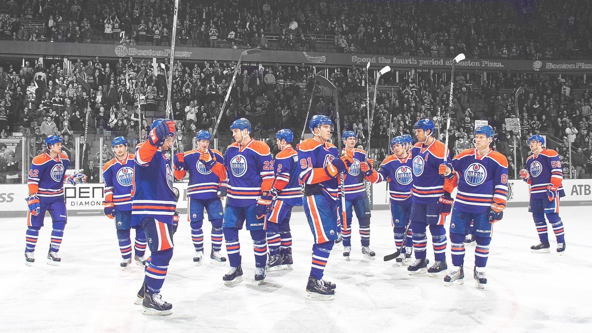 Download Edmonton Oilers Ice Hockey Flags Wallpaper